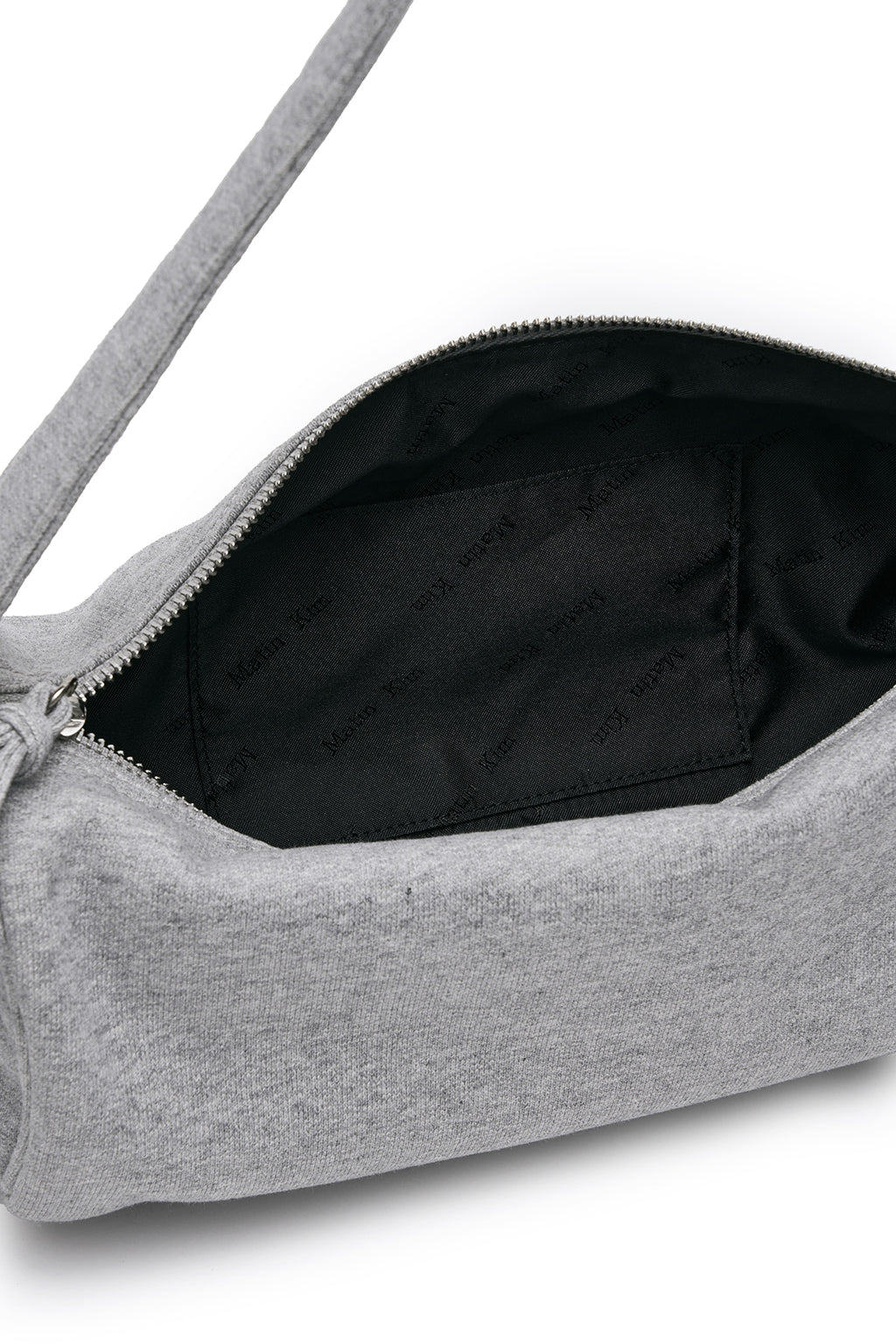 Matin Kim - Applique Logo Jersey Duffle Bag (Grey) product image 5 | TRAB K-Fashion Australia