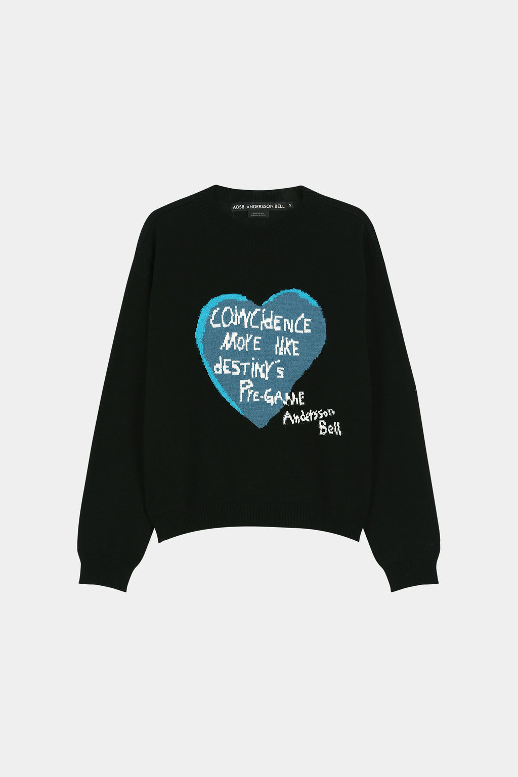 Andersson Bell - Girl's Heart Message Crew-Neck Sweater (Black) product image 8 | TRAB K-Fashion Australia
