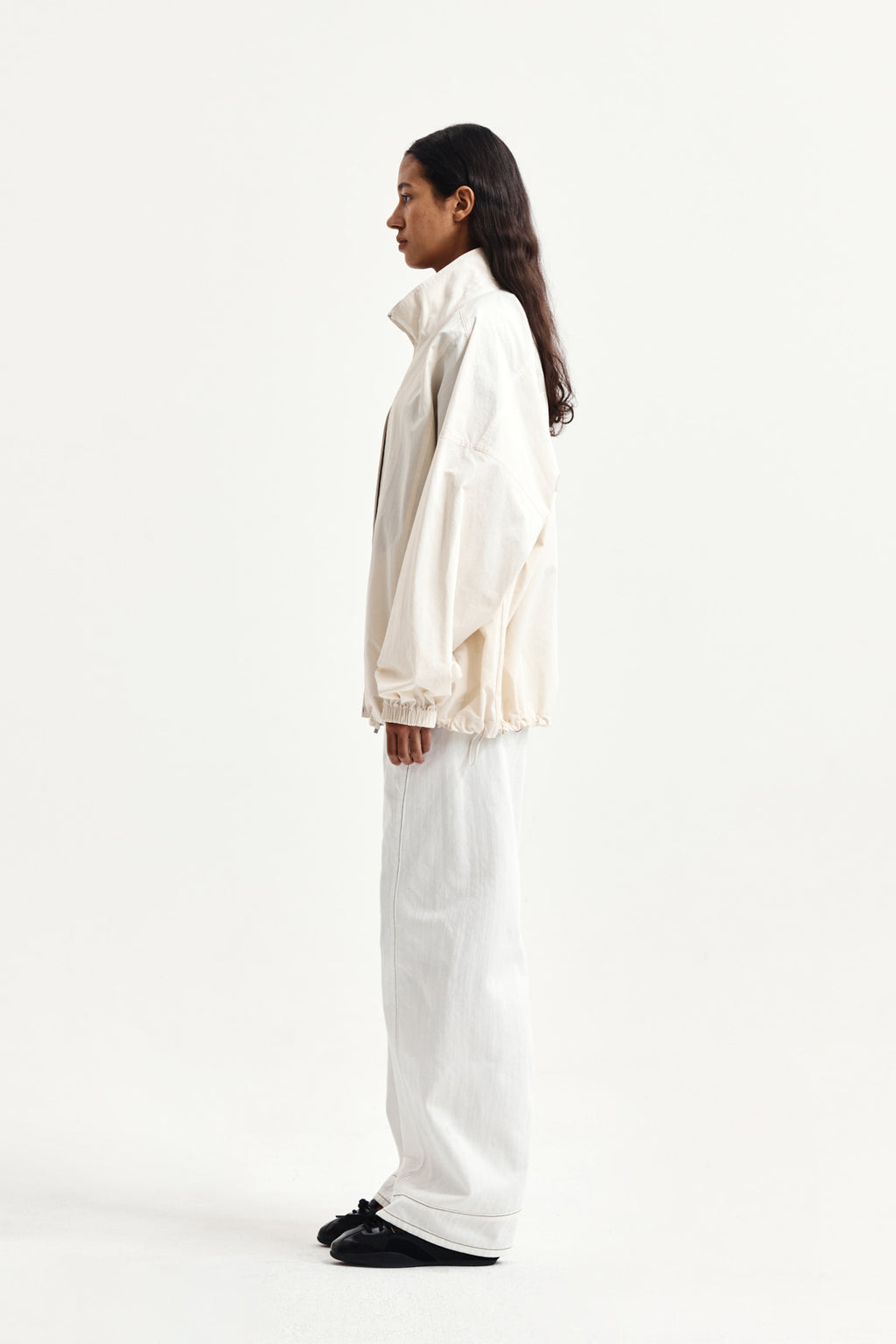 Matin Kim - Back Logo High Neck Jumper (Cream) product image 8 | TRAB K-Fashion Australia
