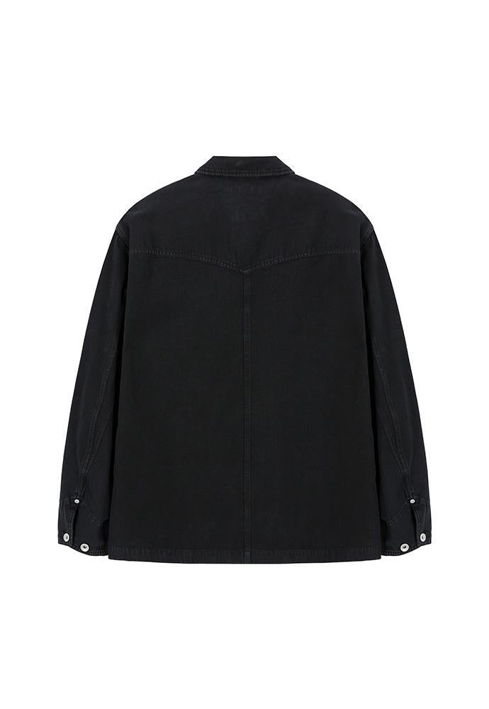 Art if acts - Garment Dyed Western Coverall Jacket (Black) product image 8 | TRAB K-Fashion Australia