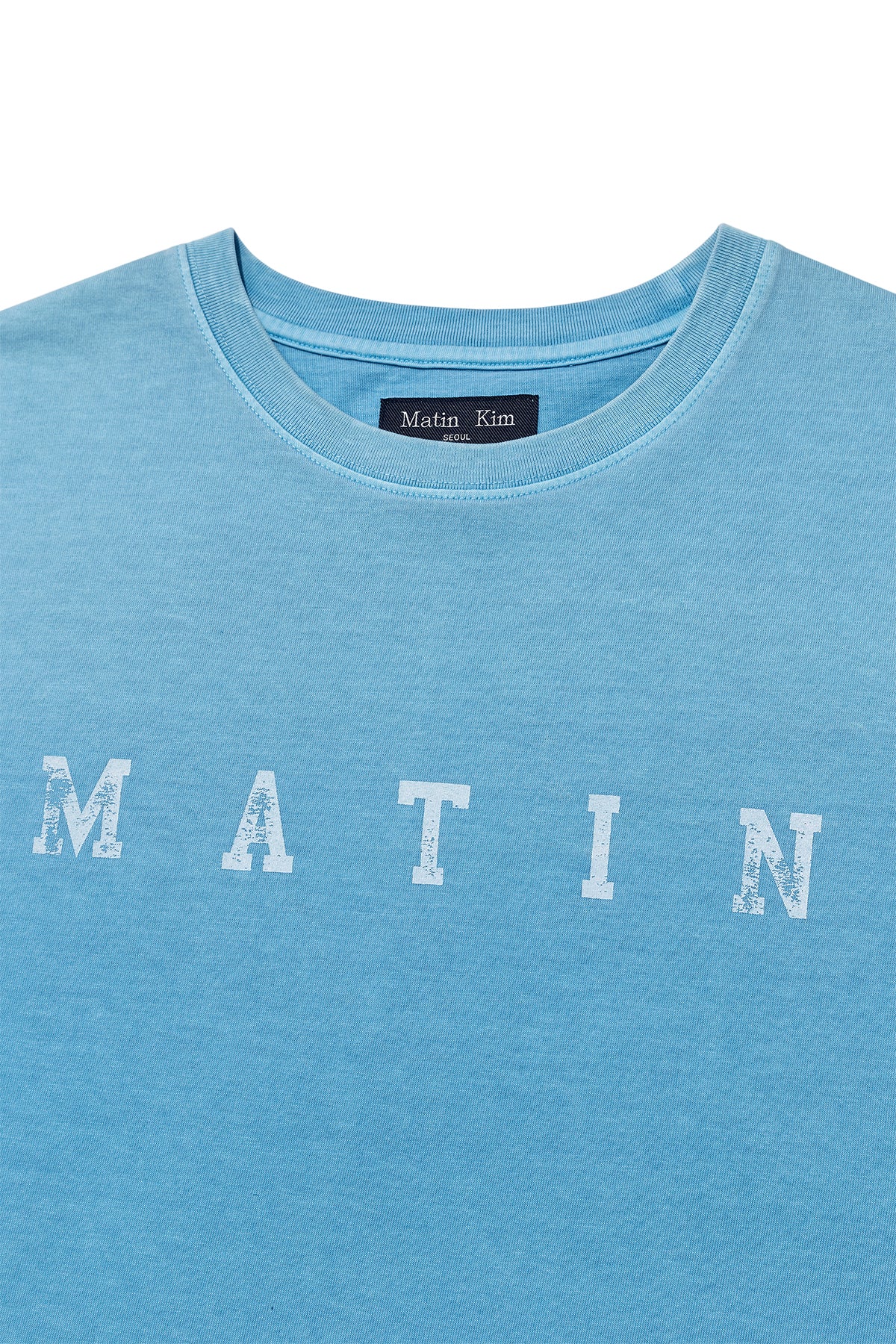 Matin Kim - Dying Point Logo Top (Blue) product image 3 | TRAB K-Fashion Australia