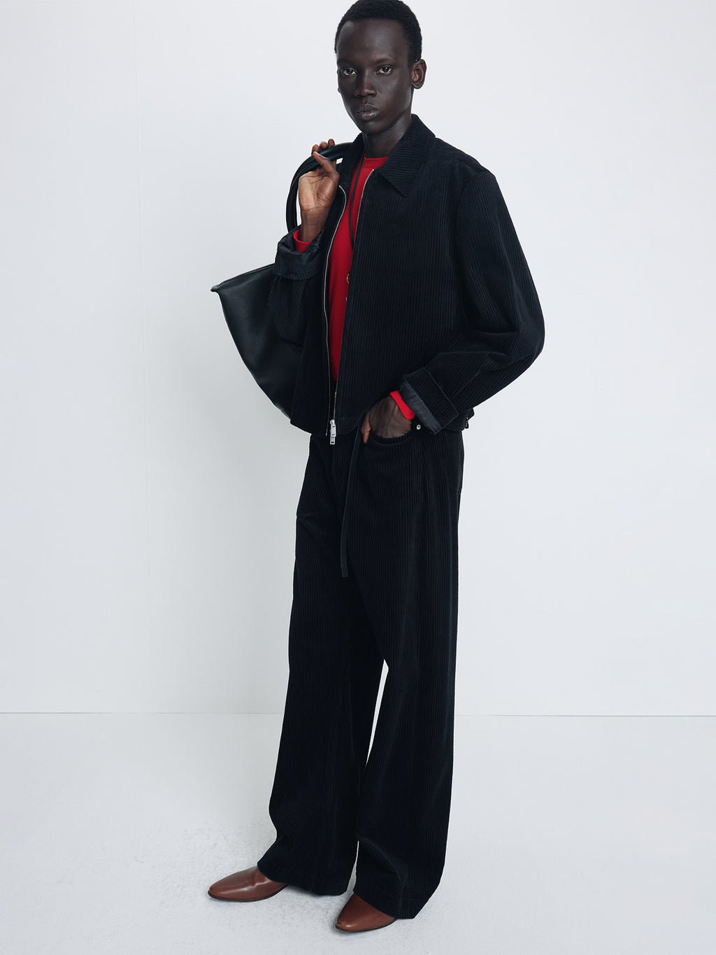 Tonywack - Corduroy Concealed Zip Jacket (Midnight) product image 2 | TRAB K-Fashion Australia