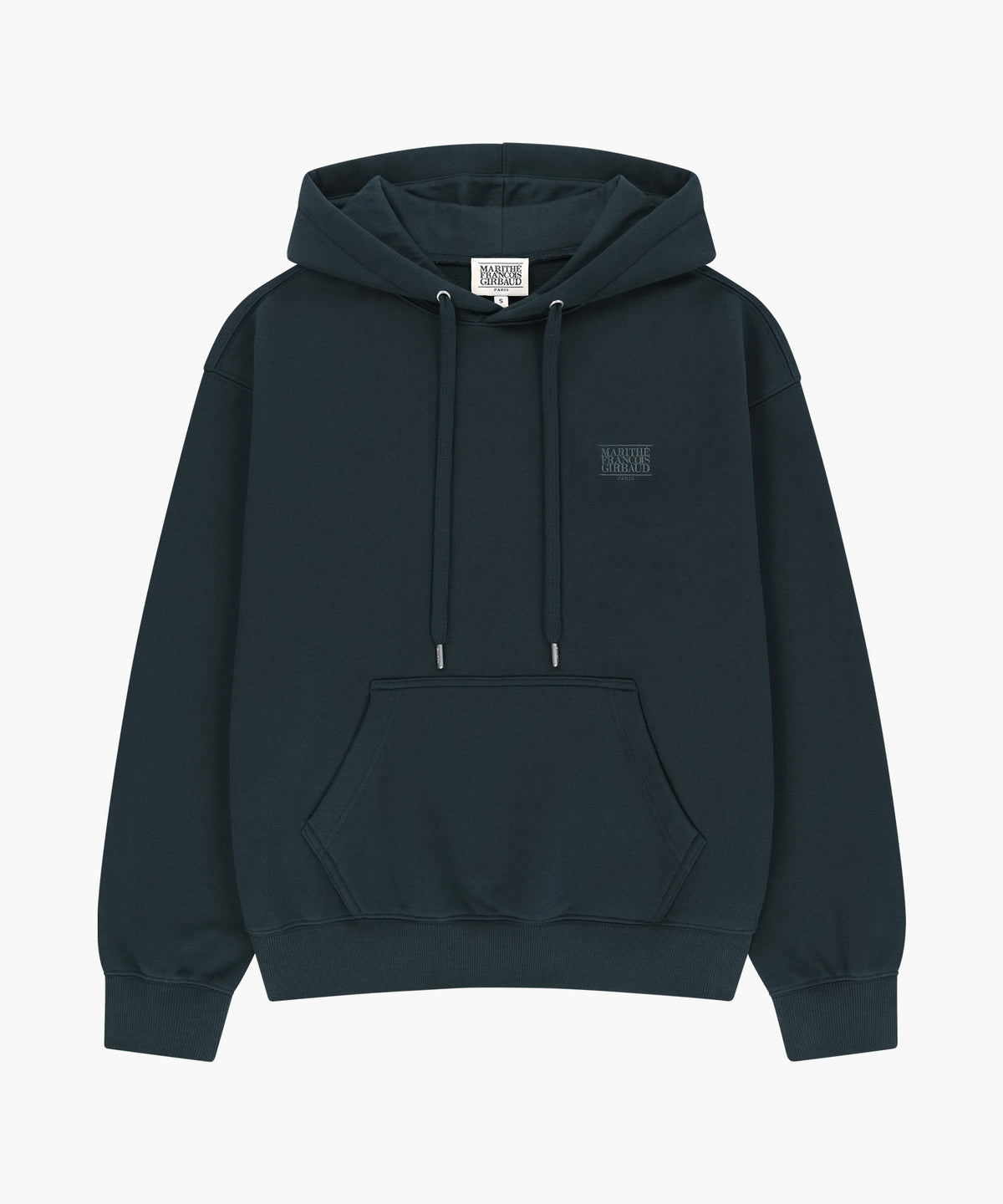 Marithe & Francois Girbaud - Small Classic Logo Oversized Hoodie (brushed) (Dark Green) product image 5 | TRAB K-Fashion Australia