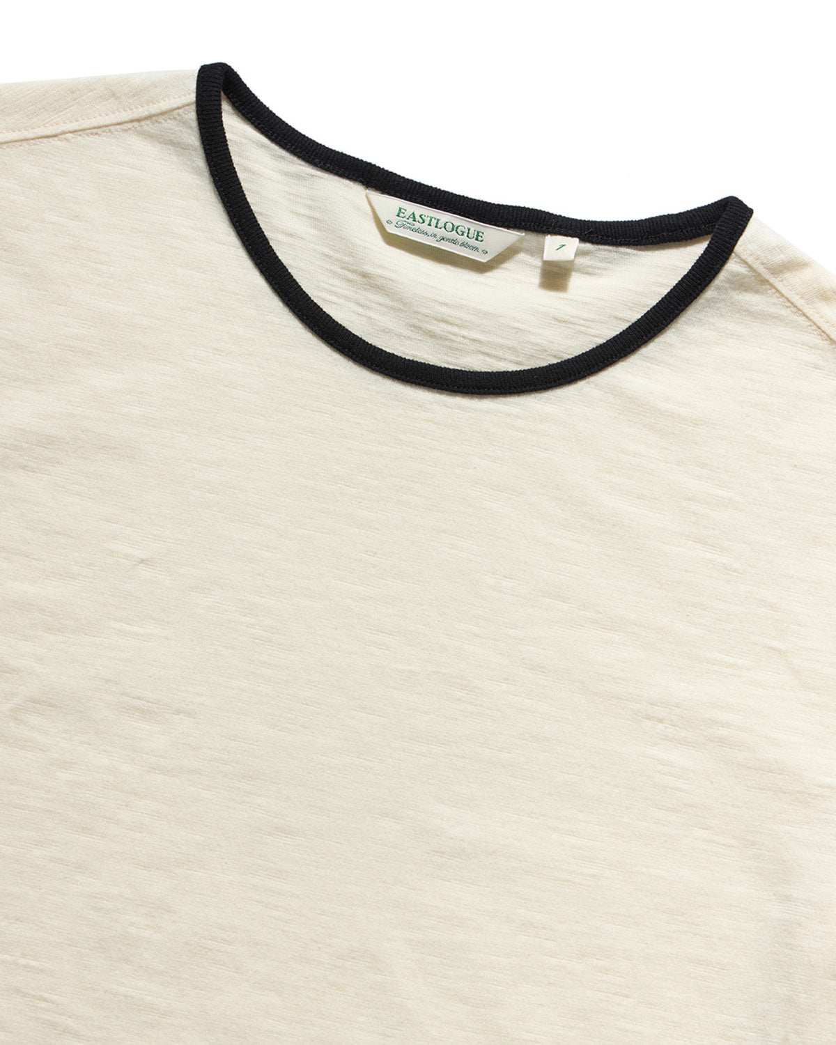 Eastlogue - Ringer Half T-shirts (Cream & Black) product image 3 | TRAB K-Fashion Australia