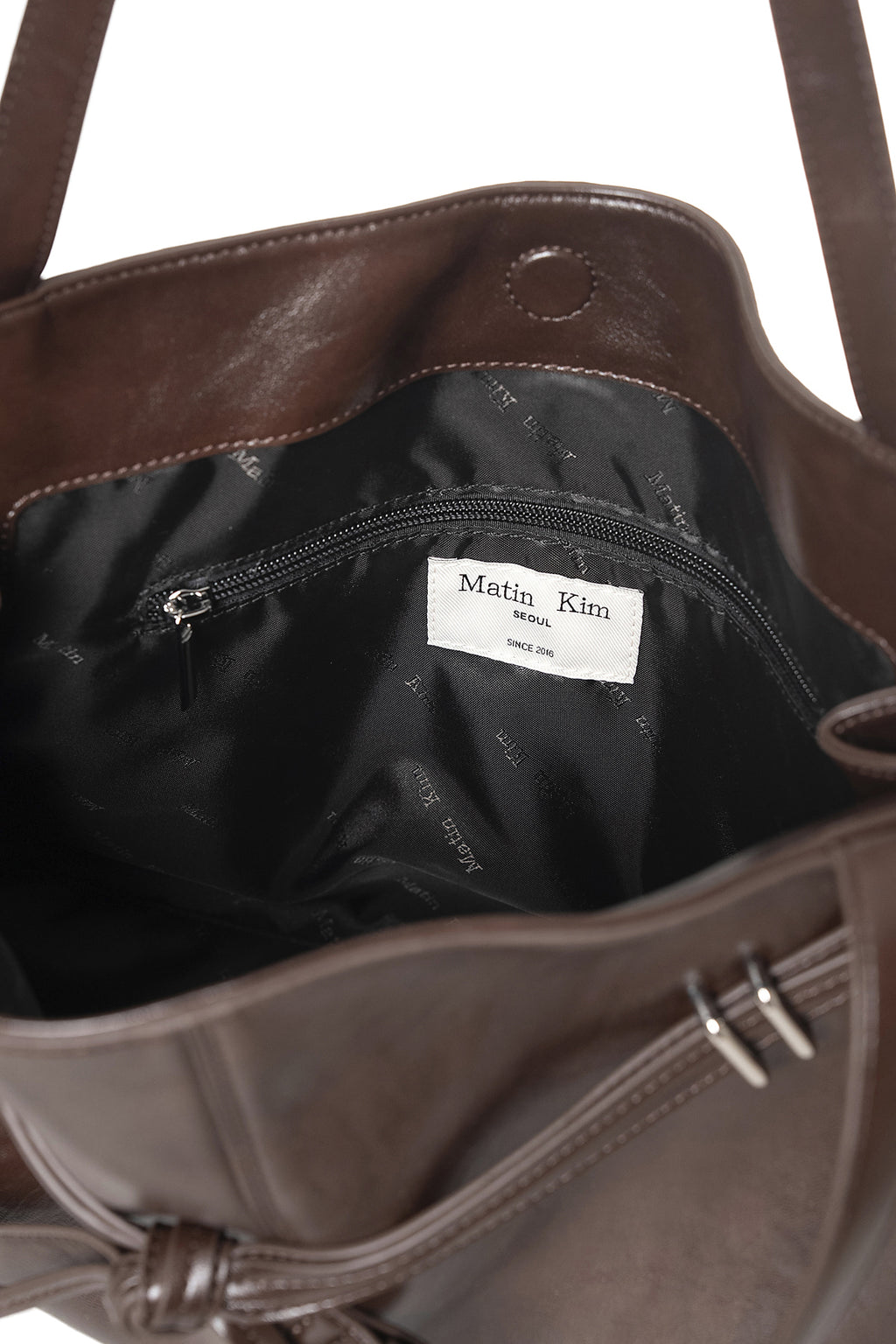 Matin Kim - Drop Tail Mellow Big Shoulder Bag (Brown) product image 5 | TRAB K-Fashion Australia
