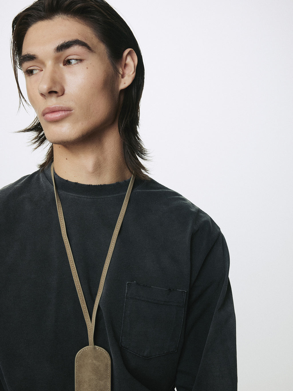 Tonywack - Garment Dyed Long Sleeve Crew (Faded Black) product image 8 | TRAB K-Fashion Australia
