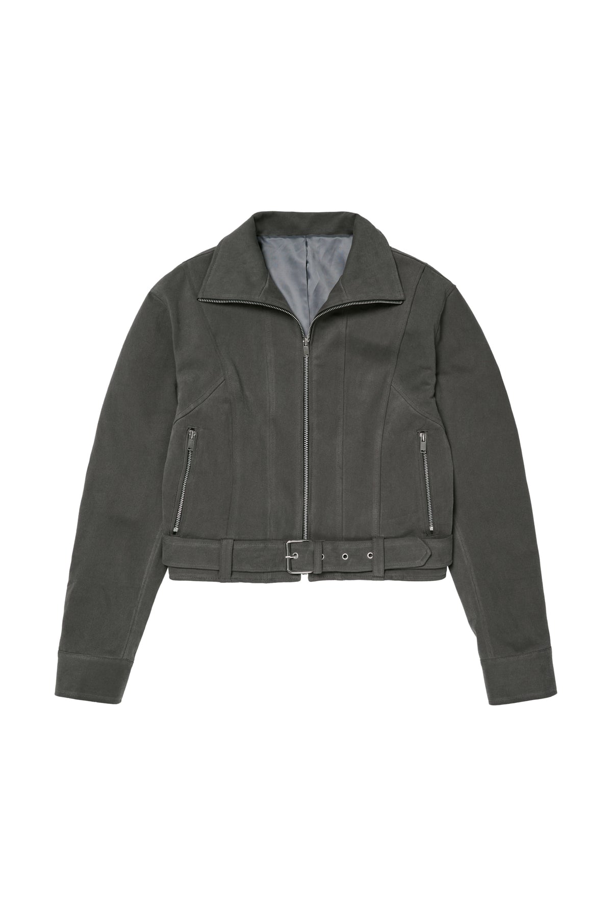 Deinet - Deinet Belted Cotton Jacket (Charcoal) product image 13 | TRAB K-Fashion Australia