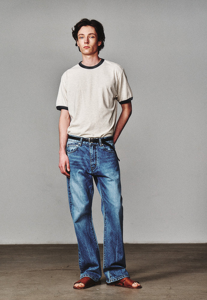 Art if acts - Ringer Tee (Oat/Navy) product image 4 | TRAB K-Fashion Australia