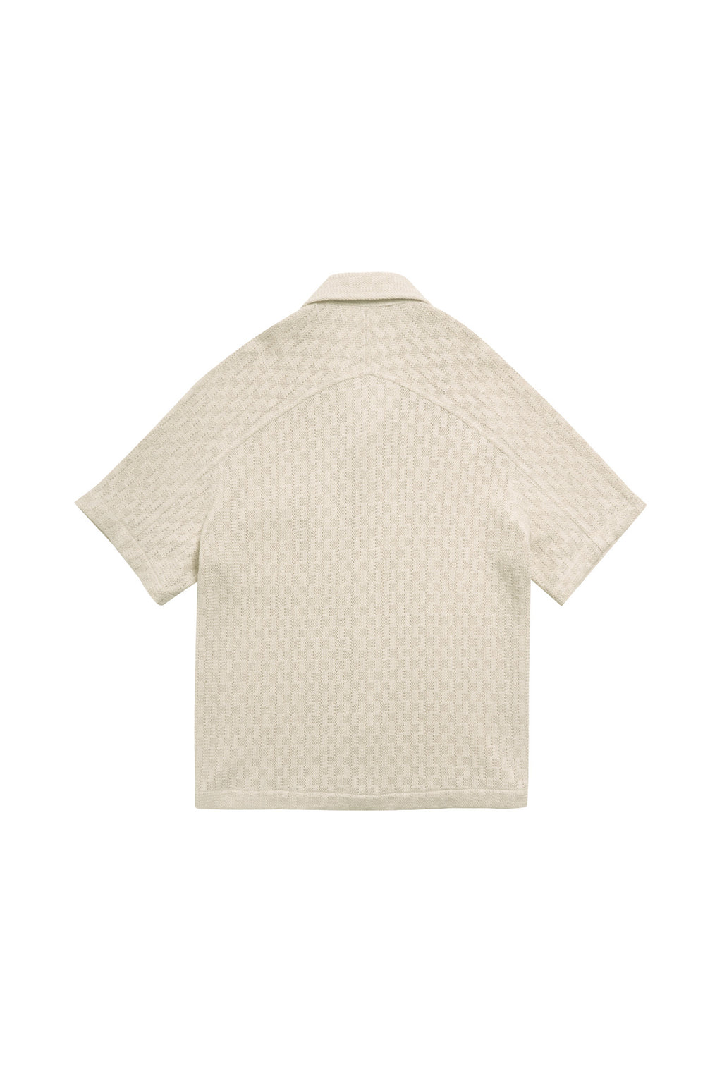 STU - Back Raglan Jacquard Shirt (Ivory) product image 17 | TRAB K-Fashion Australia