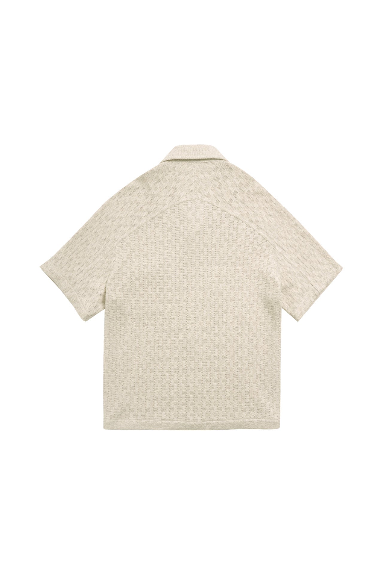 STU - Back Raglan Jacquard Shirt (Ivory) product image 17 | TRAB K-Fashion Australia