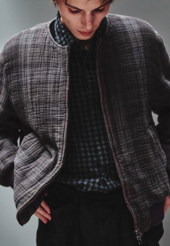 Art if acts - Non Collar Blouson (Vintage Charcoal) product image 5 | TRAB K-Fashion Australia