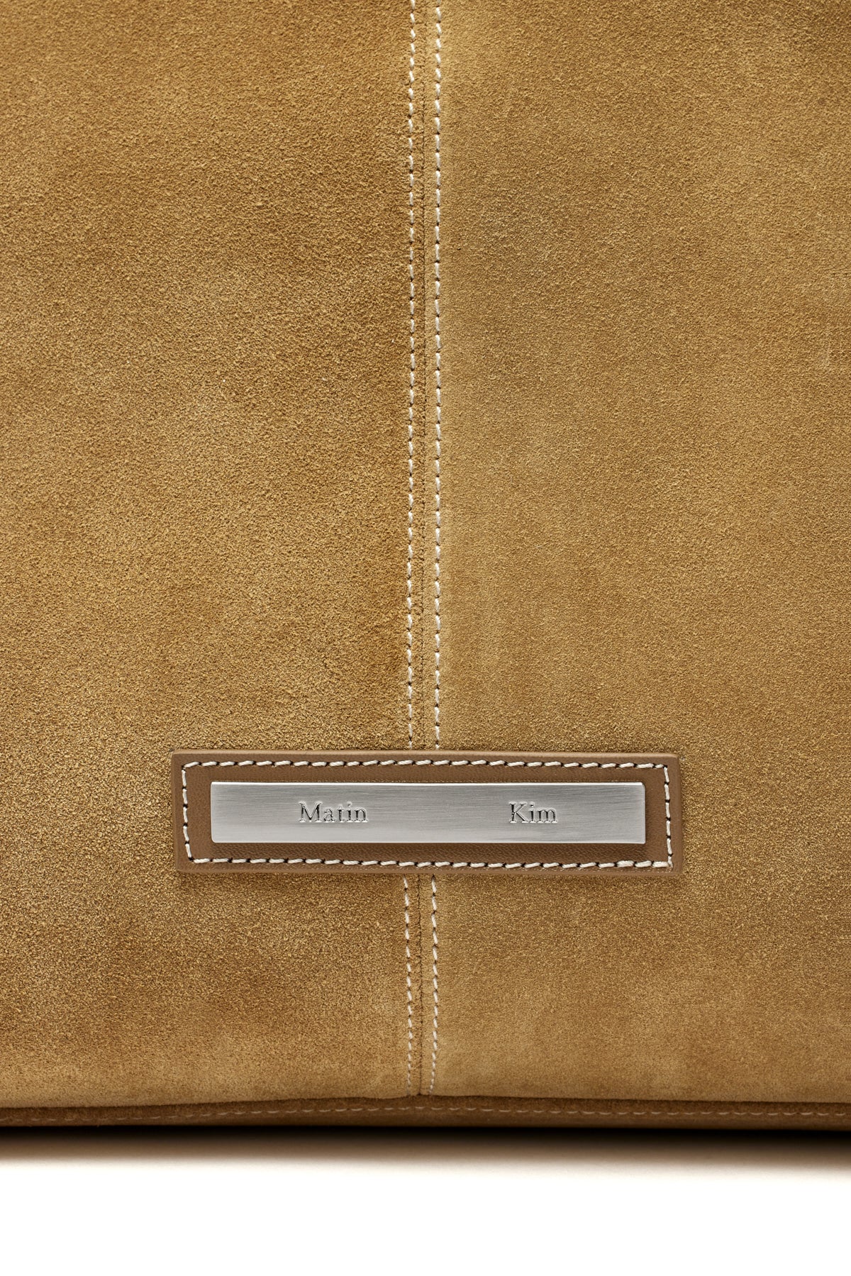 Matin Kim - Two Way Strap Suede Leather Bag (Beige) product image 3 | TRAB K-Fashion Australia