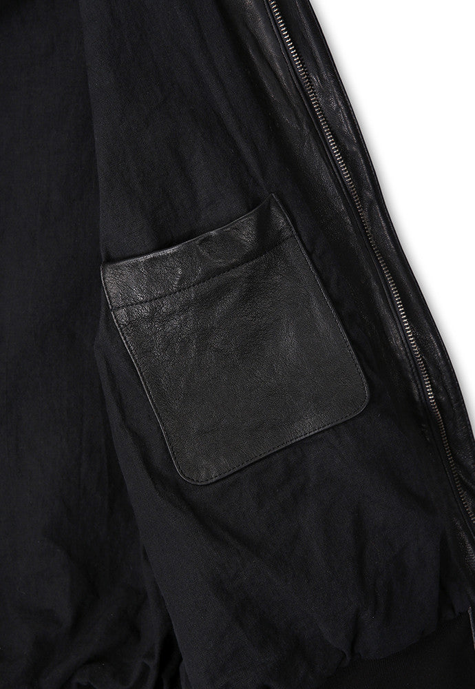 Art if acts - Washed Lambskin Leather A2 Jacket (Black) product image 13 | TRAB K-Fashion Australia