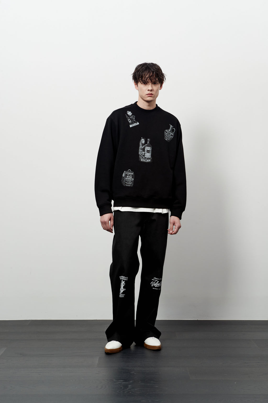 Stu - Printing Sweatshirt (Black) product image 6 | TRAB K-Fashion Australia