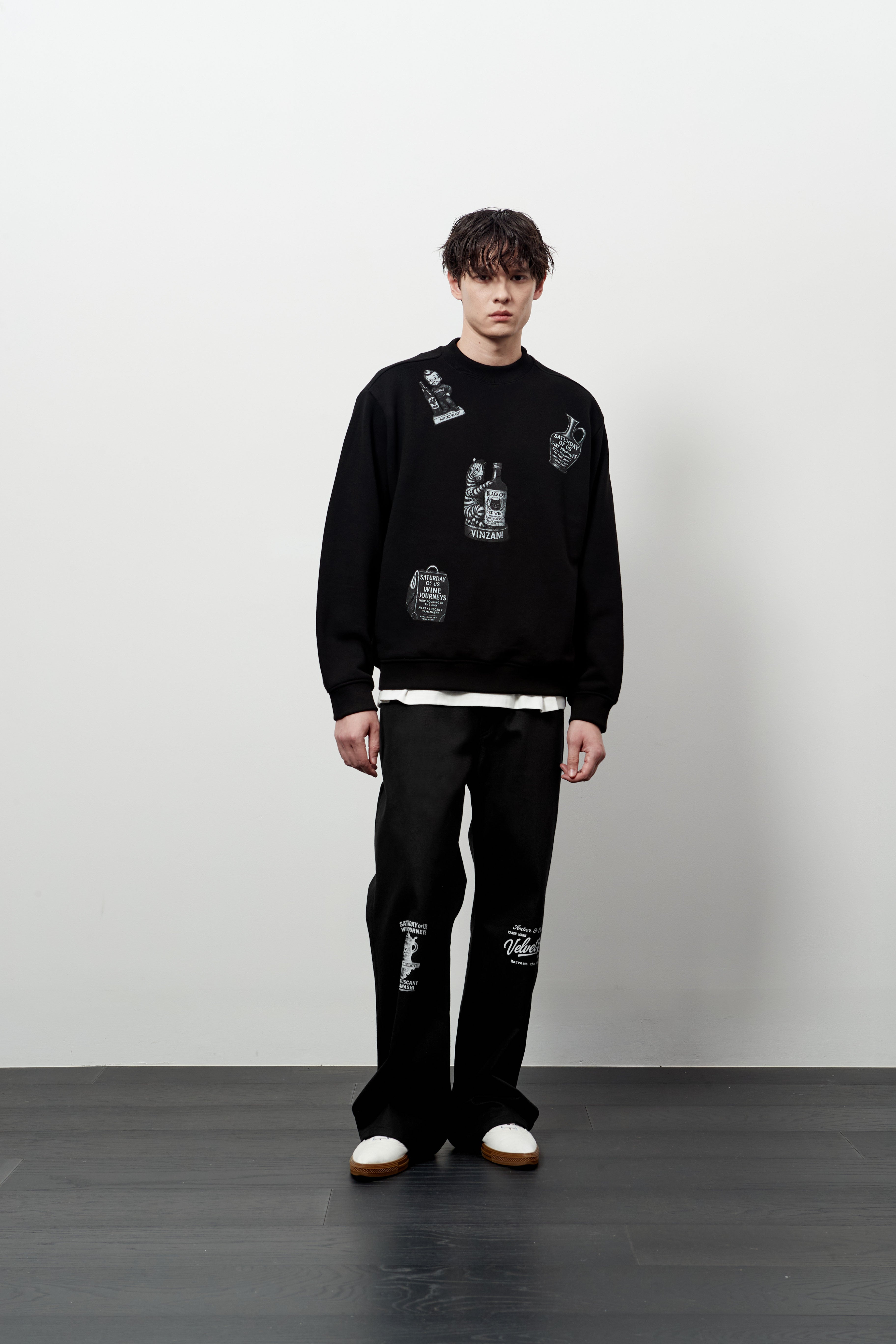 Stu - Printing Sweatshirt (Black) product image 6 | TRAB K-Fashion Australia