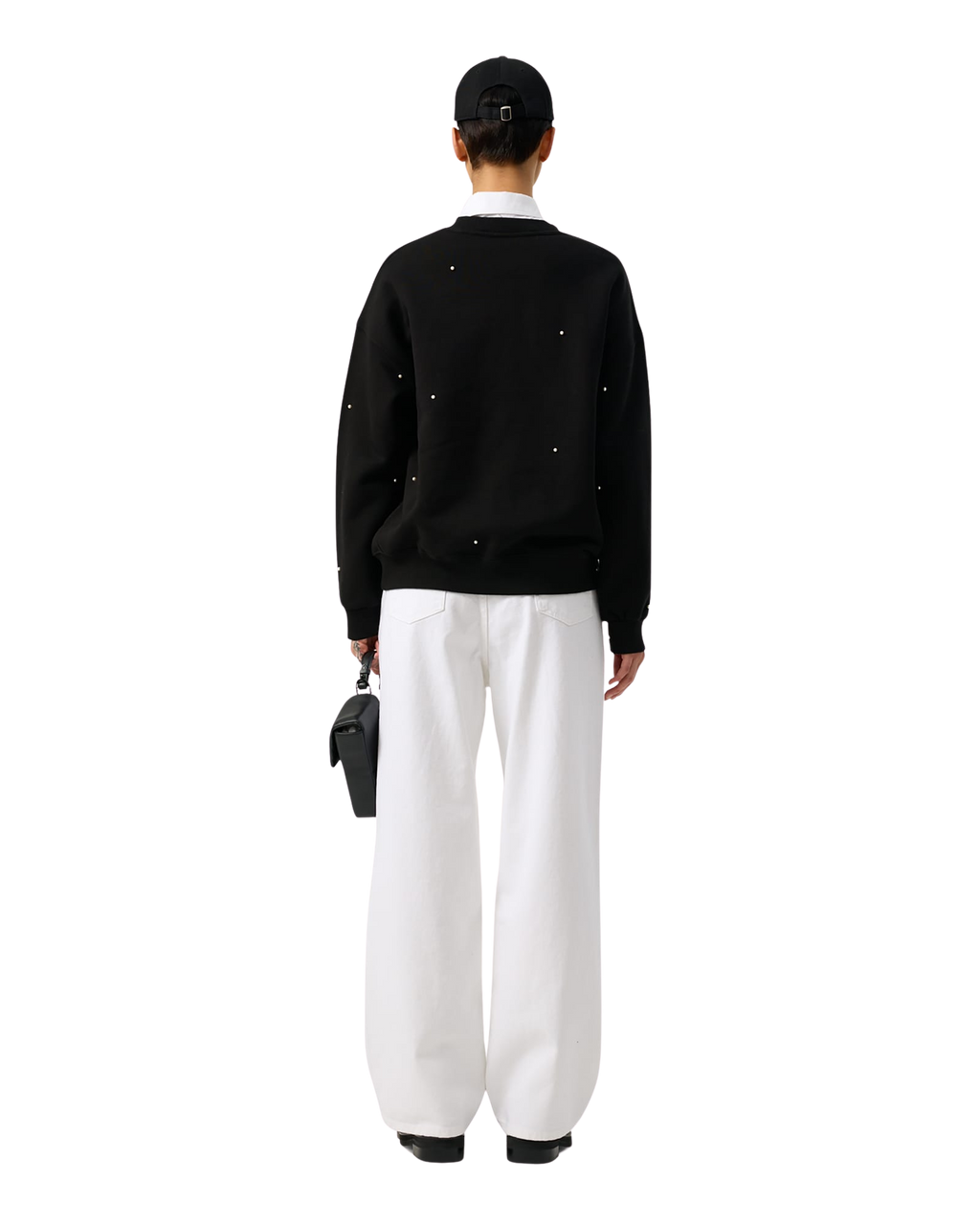 Kimhe Kim - Pearl Embellished Universe Sweatshirt (Black) product image 5 | TRAB K-Fashion Australia