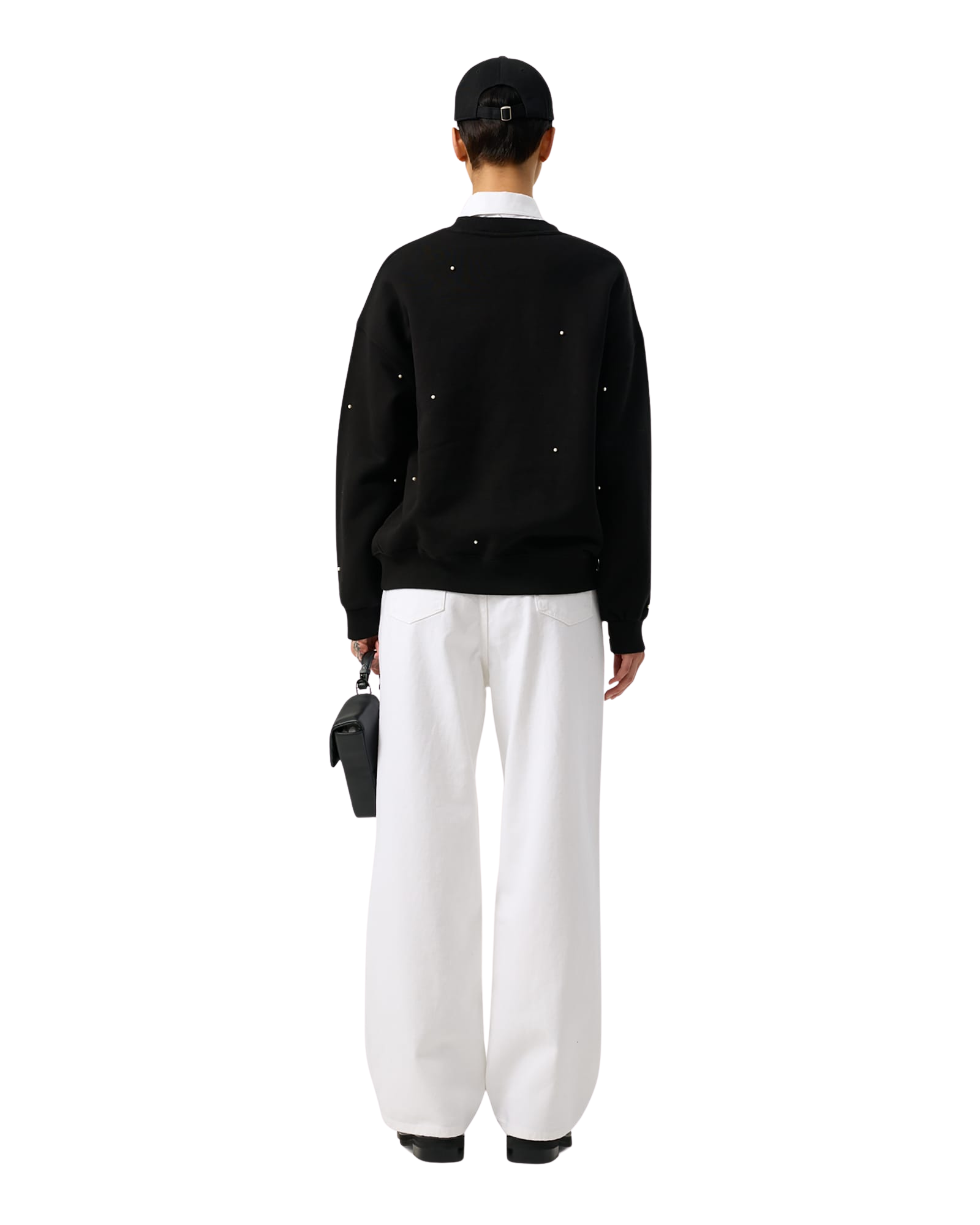 Kimhe Kim - Pearl Embellished Universe Sweatshirt (Black) product image 5 | TRAB K-Fashion Australia