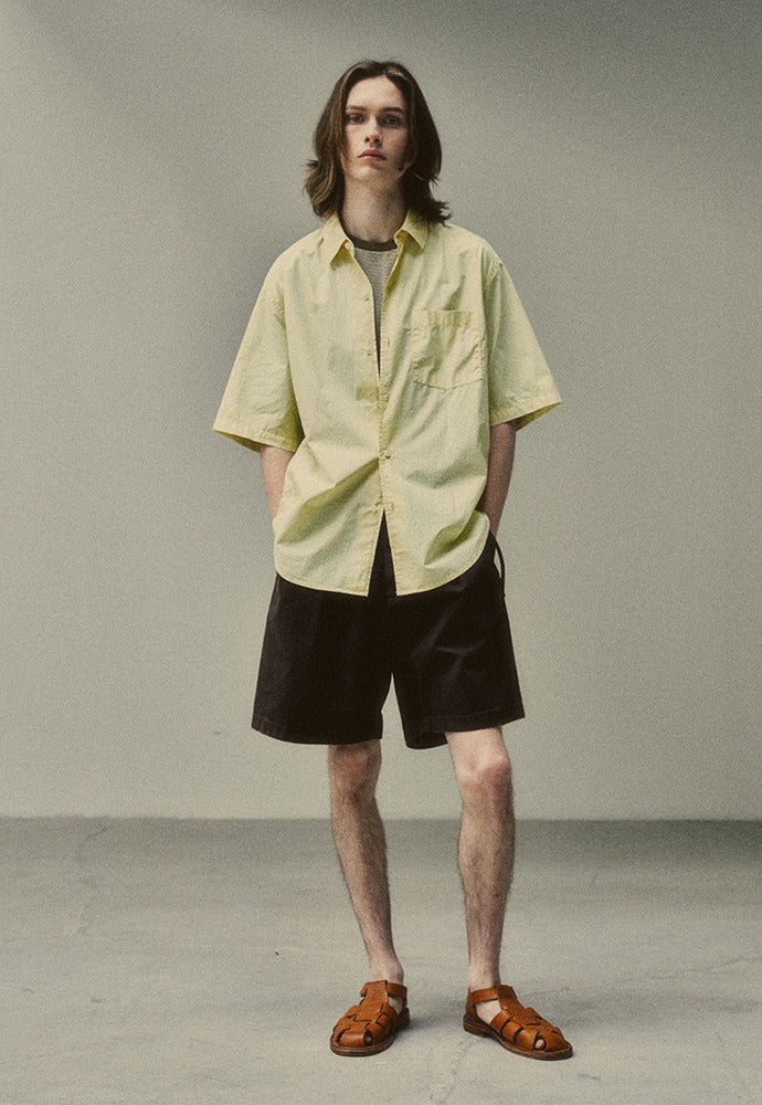 Art if acts - Garment Dyed Half Shirt (Sunset Yellow) product image 1 | TRAB K-Fashion Australia