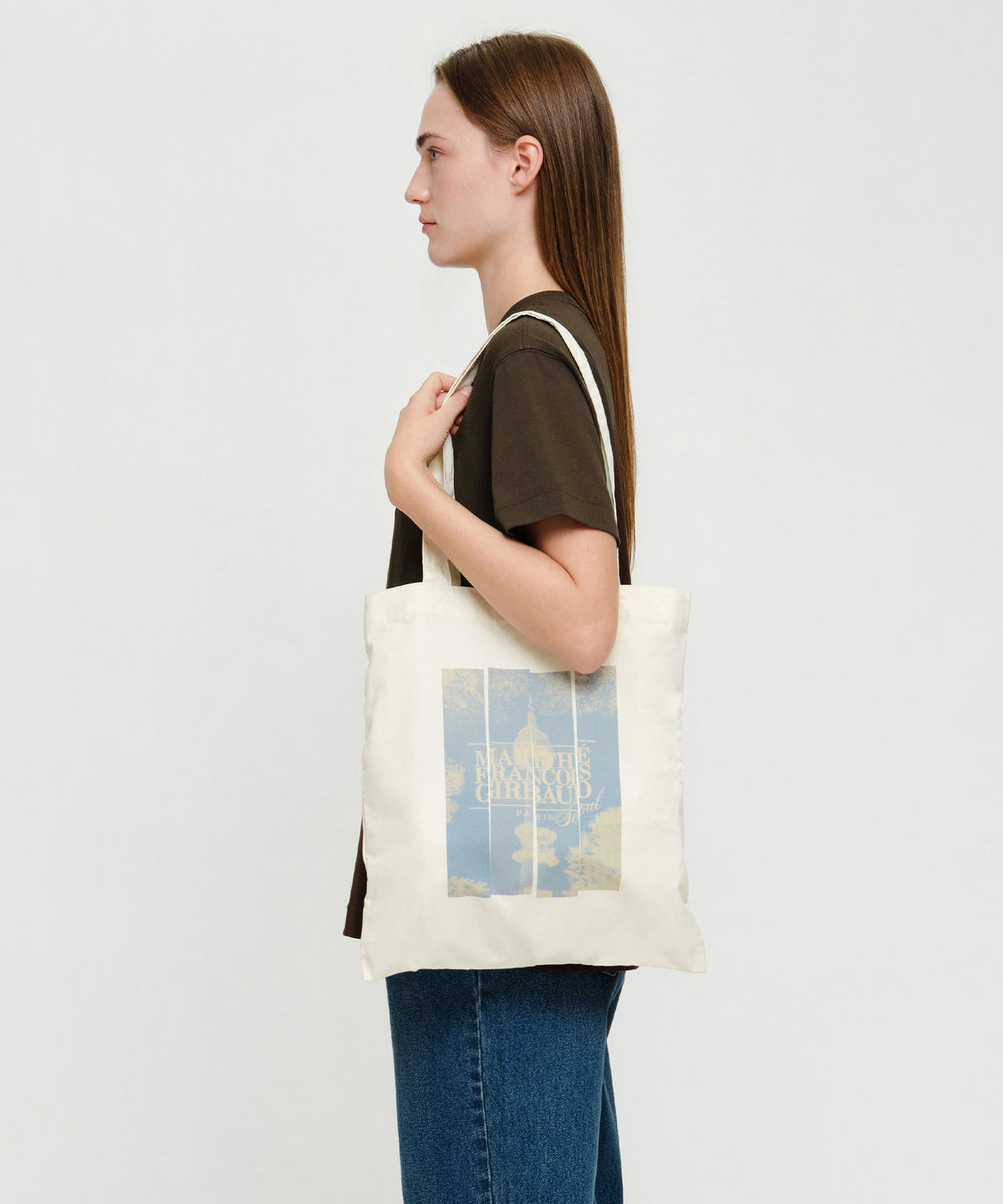 Marithe & Francois Girbaud - Seoul Exclusive Graphic Eco Bag (Ivory) product image 5 | TRAB K-Fashion Australia