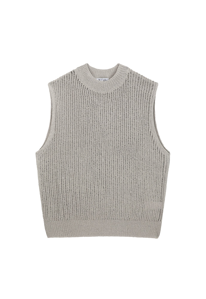 Art if acts - Plain Knit Vest (Light Grey) product image 4 | TRAB K-Fashion Australia