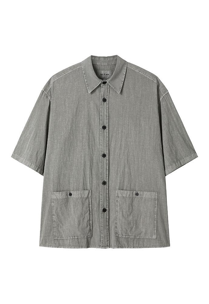 Art if acts - Garment Dyed Two Pocket Half Shirt (Cliff) product image 6 | TRAB K-Fashion Australia