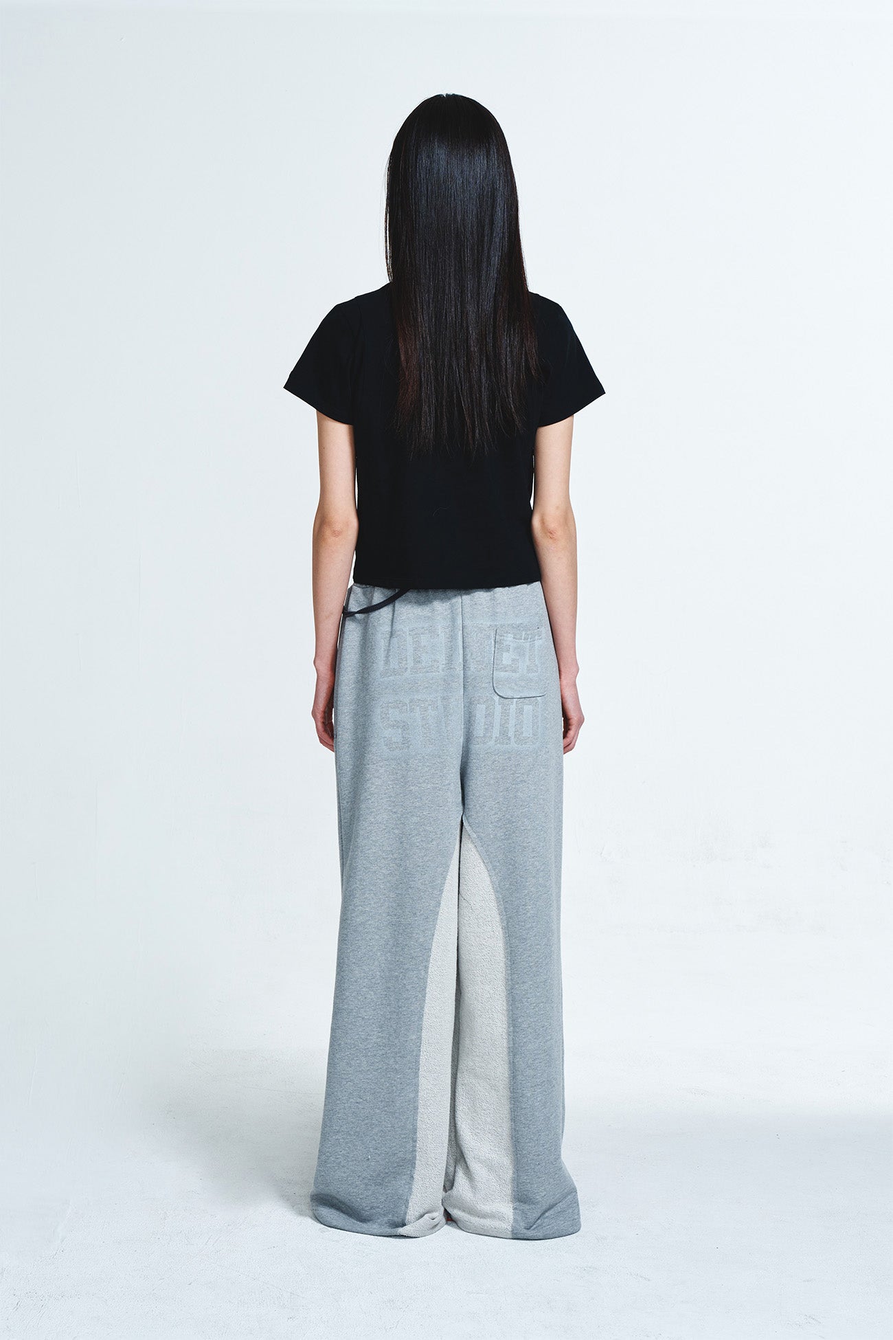 Deinet - Reverse Cut Sweatpants (Melange Grey) product image 3 | TRAB K-Fashion Australia