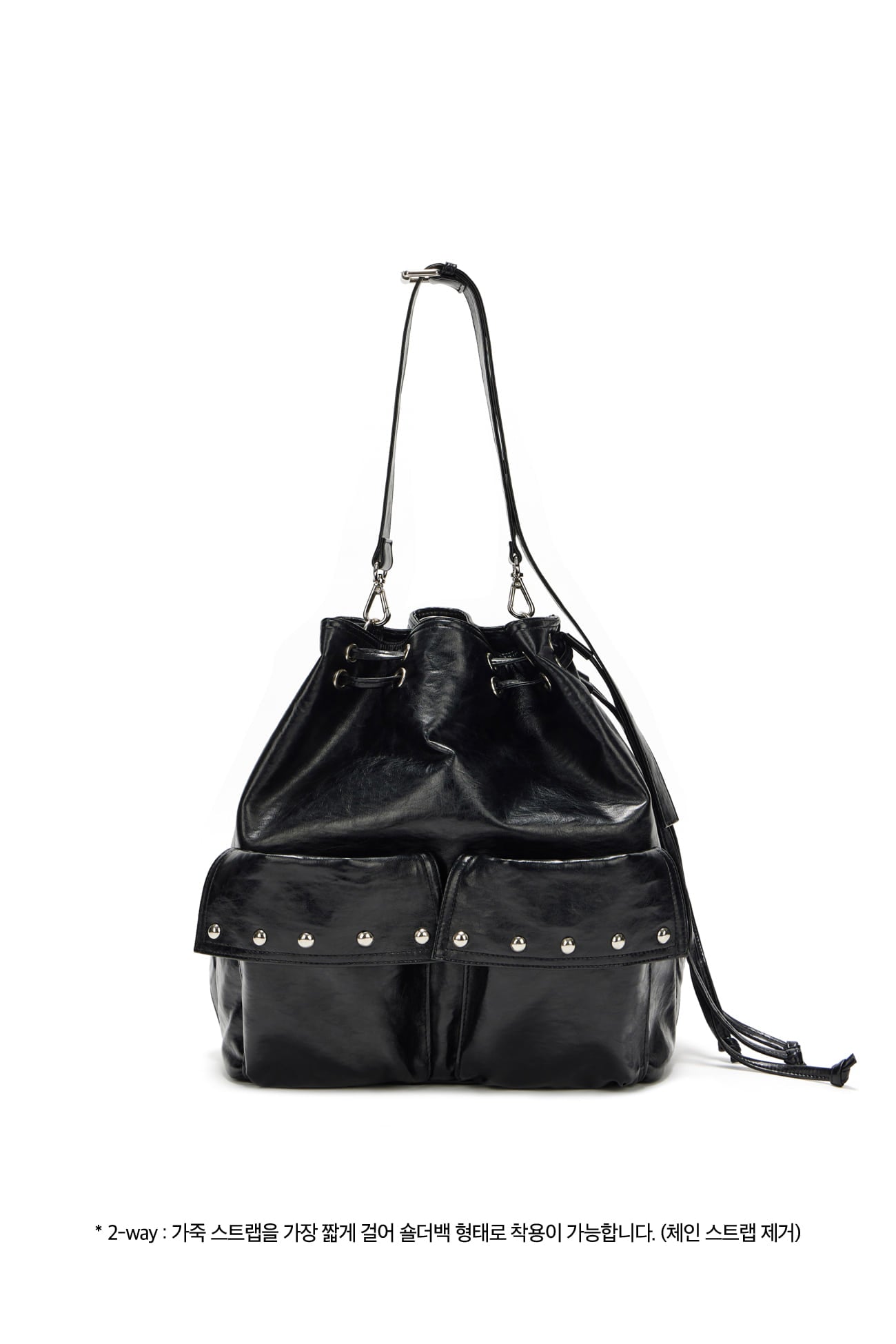 Deinet - Deinet 5-Way Stud Pocket Multi Bag (Black) product image 4 | TRAB K-Fashion Australia