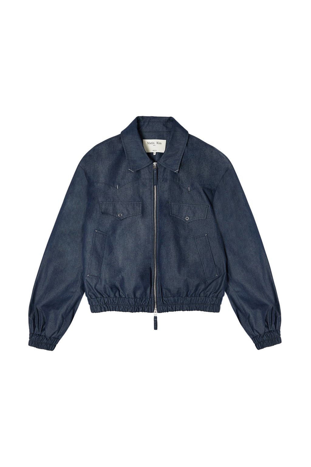 Matin Kim - Western Detail Denim Like Blouson (Navy) product image 1 | TRAB K-Fashion Australia