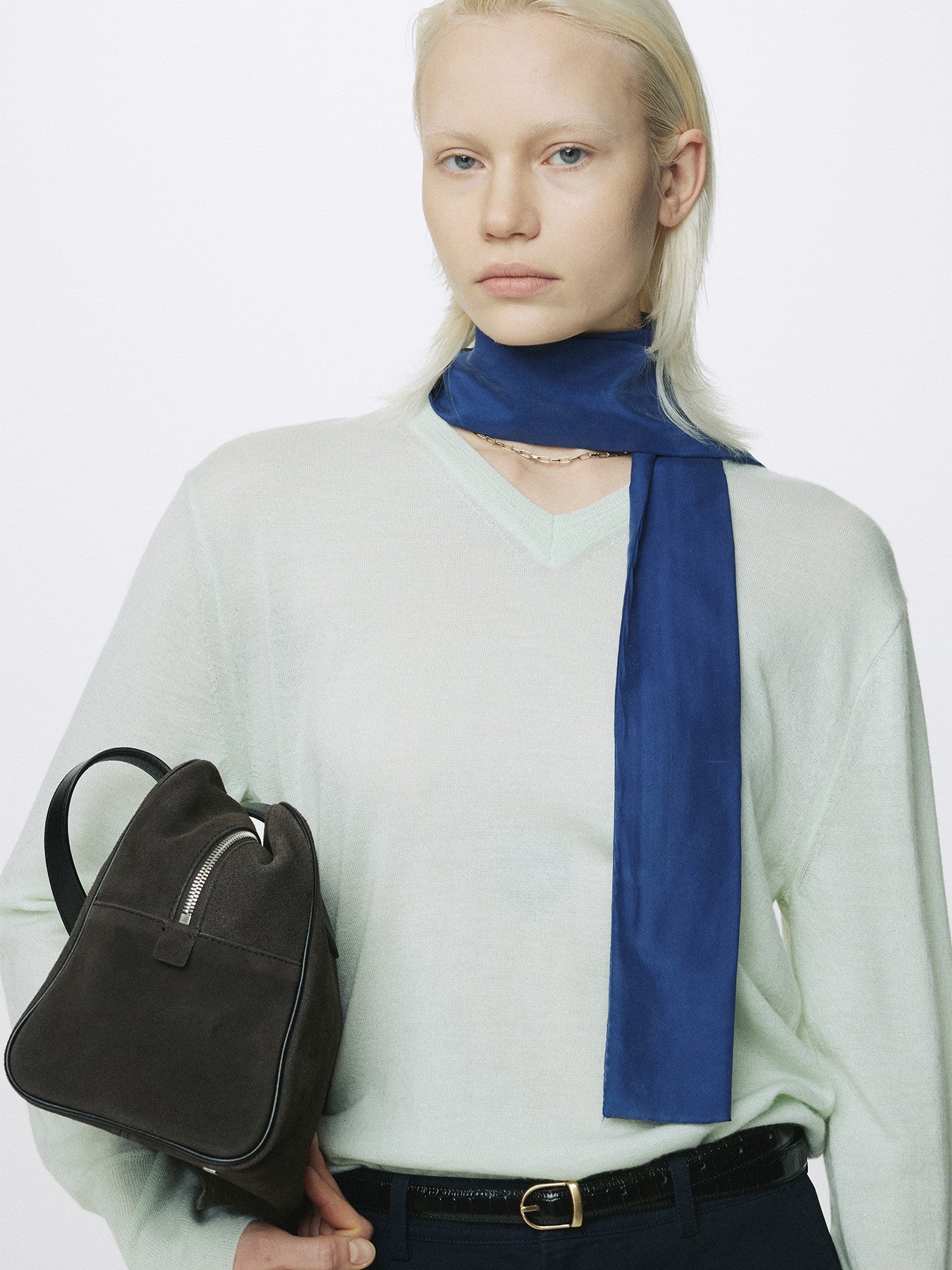 Tonywack - Airy Cashmere V-Neck (Mint) product image 3 | TRAB K-Fashion Australia