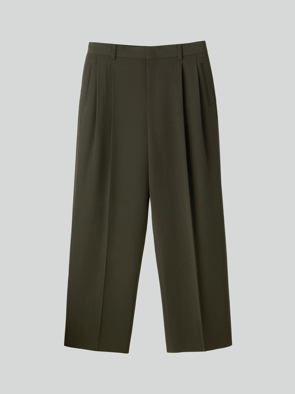 Recto - Styrene Tuck Suit Pants (Charcoal Grey) product image 8 | TRAB K-Fashion Australia