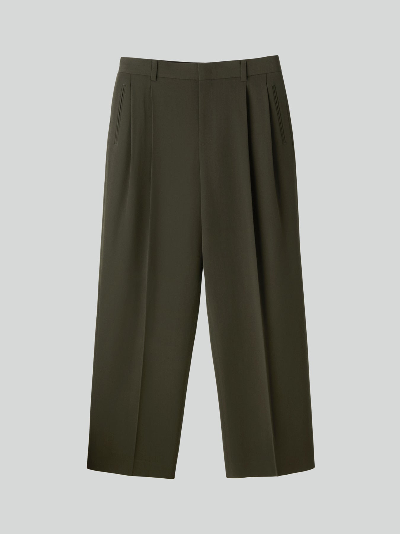 Recto - Styrene Tuck Suit Pants (Charcoal Grey) product image 8 | TRAB K-Fashion Australia
