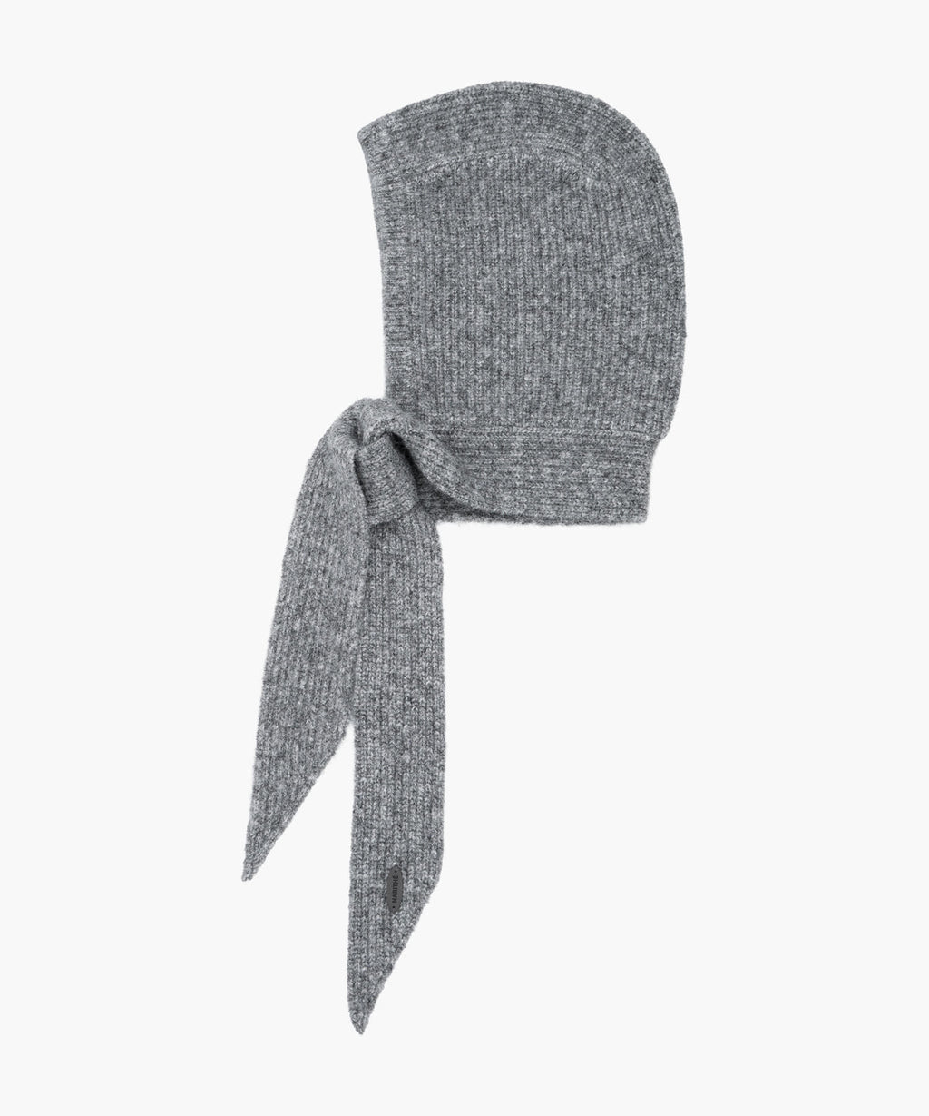 Marithe & Francois Girbaud - Regular Logo Scarf Balaclava (Melange Gray) product image 2 | TRAB K-Fashion Australia
