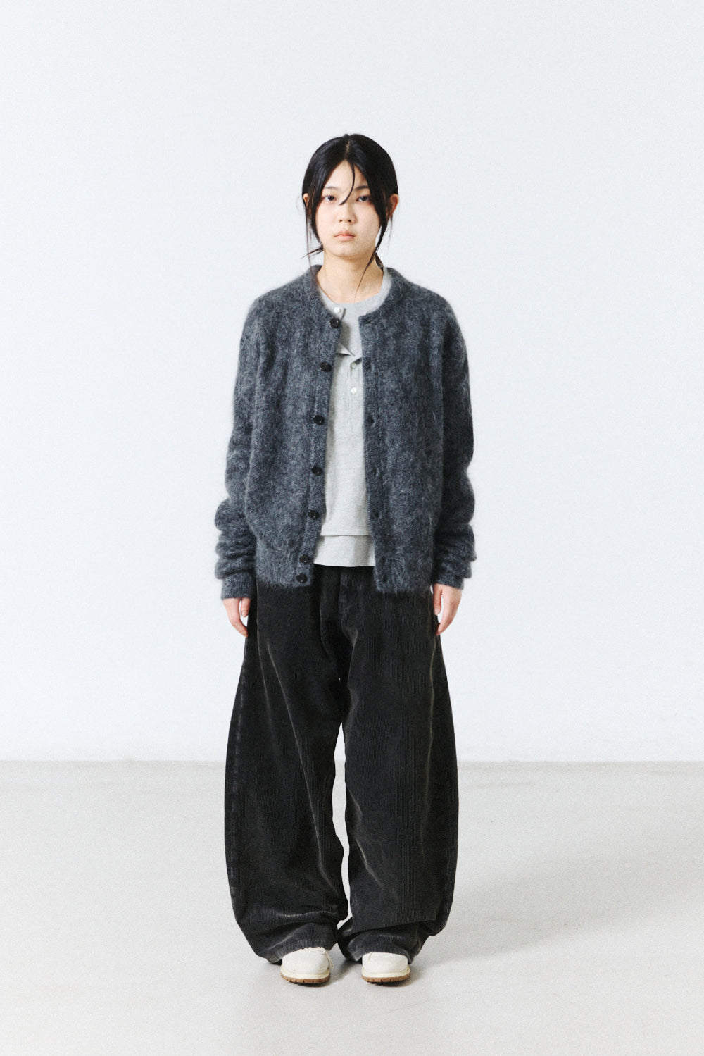 Hatchingroom - Hanabi Mohair Cardigan (Grey) product image 7 | TRAB K-Fashion Australia