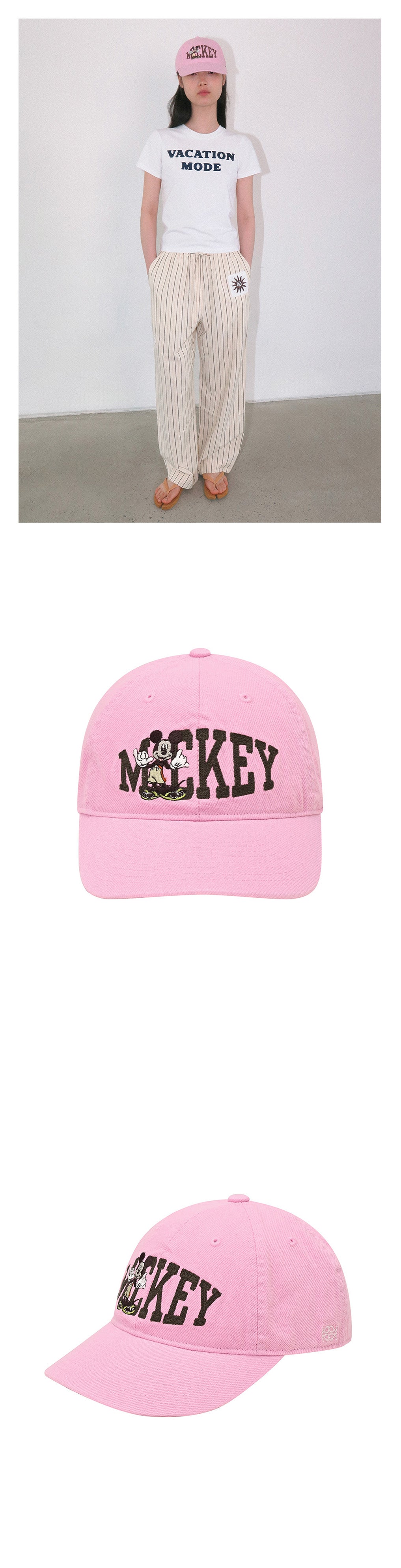 Kijun - Aloha Mickey_Cap (Pink) product image 2 | TRAB K-Fashion Australia
