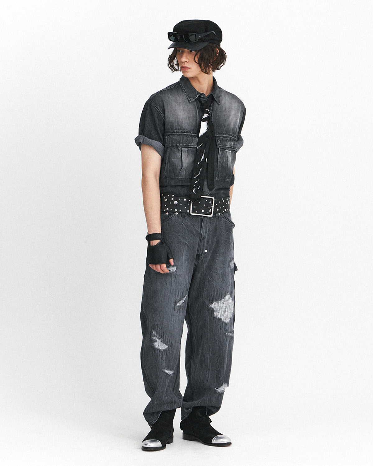 Eastlogue - Army Field Half Shirts (Black Denim) product image 4 | TRAB K-Fashion Australia