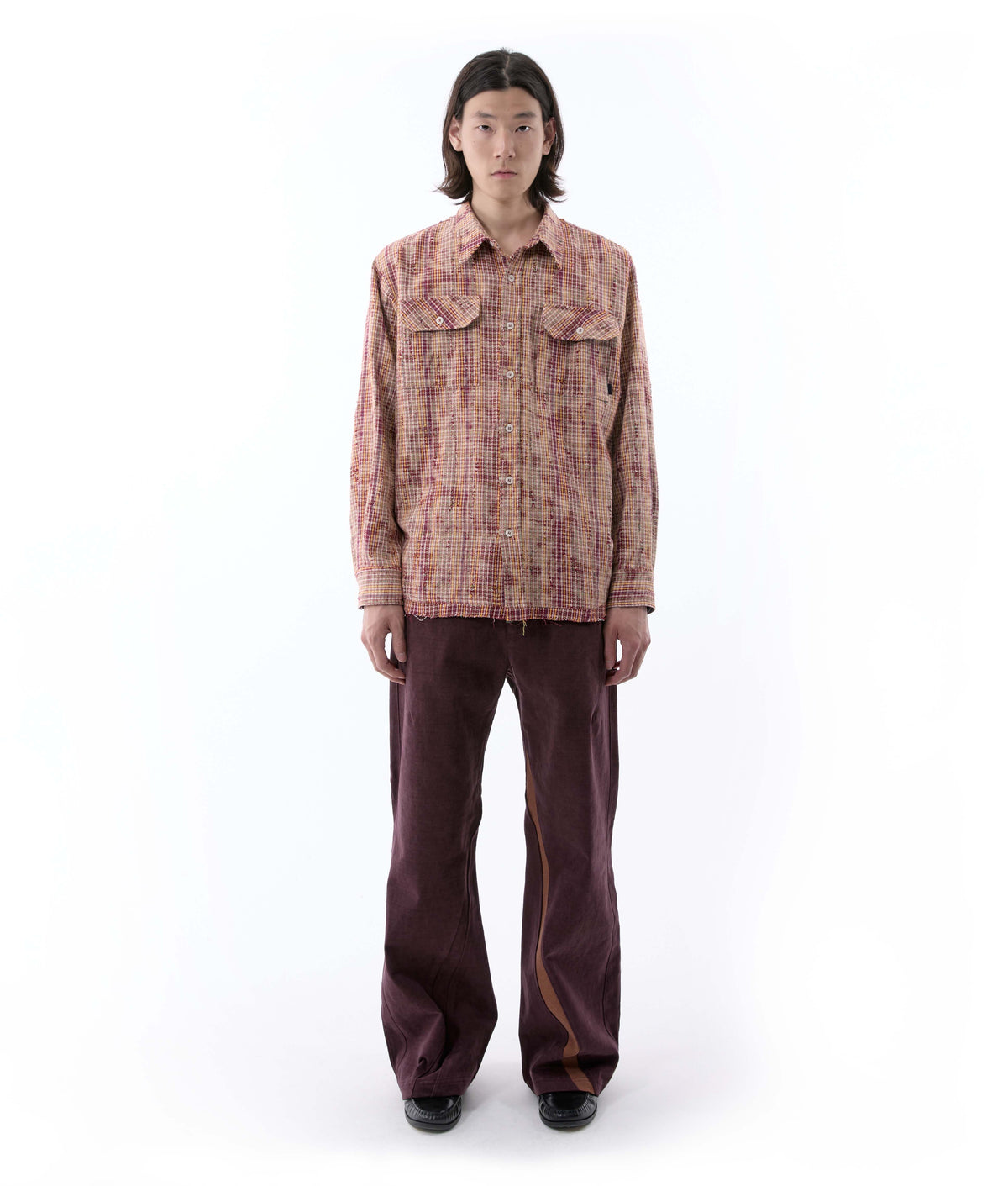 XLIM - Ep.10 03 Trousers (Burgundy) product image 1 | TRAB K-Fashion Australia