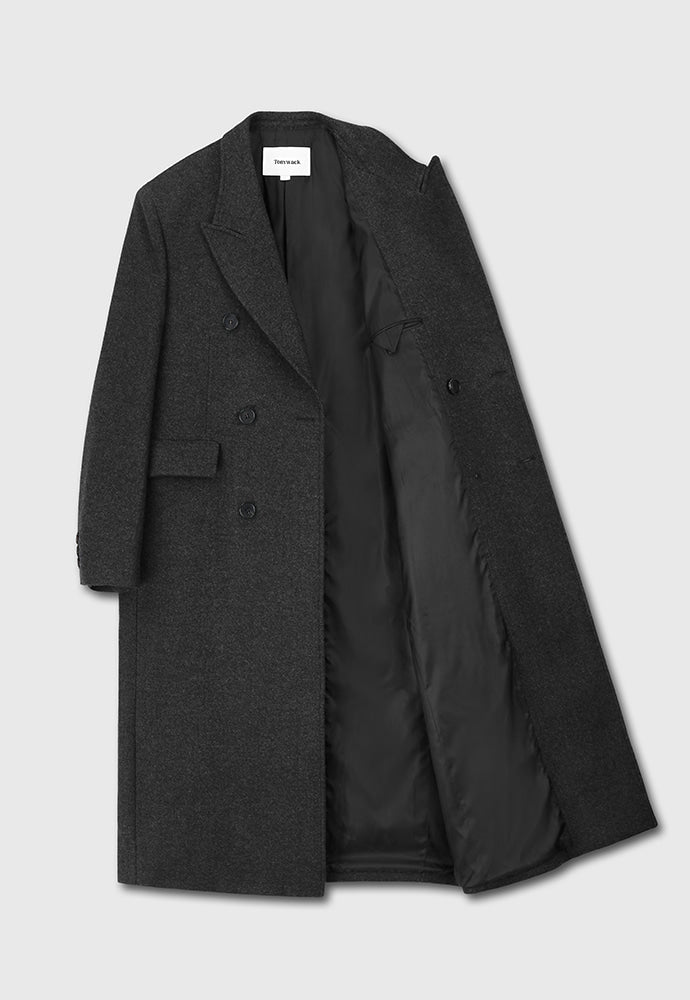 Tonywack - Herringbone Wool Double-Breasted Coat (Dark Herringbone) product image 7 | TRAB K-Fashion Australia