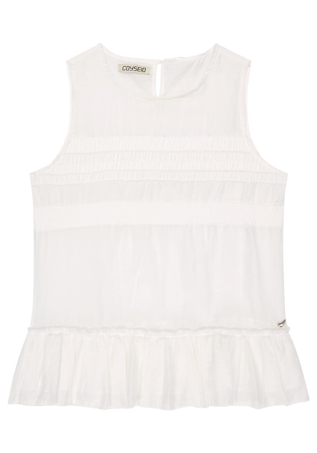 Coyseio - Sheer Layered Sleeveless (White) product image 2 | TRAB K-Fashion Australia
