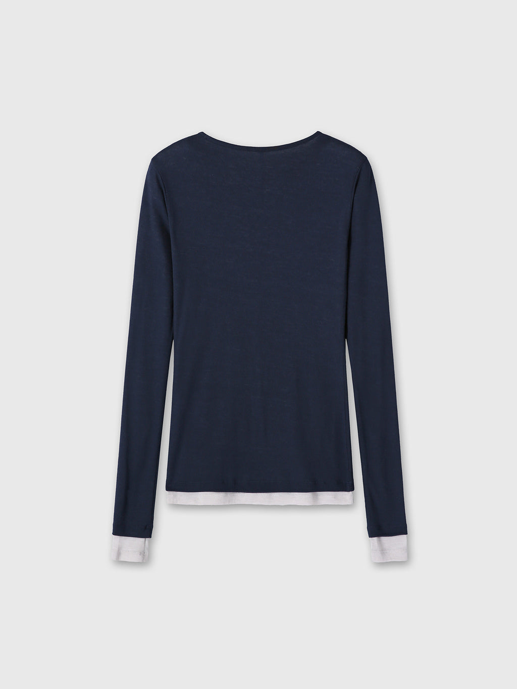 Tonywack - Tencel Layered Long Sleeve (Navy/Grey) product image 8 | TRAB K-Fashion Australia