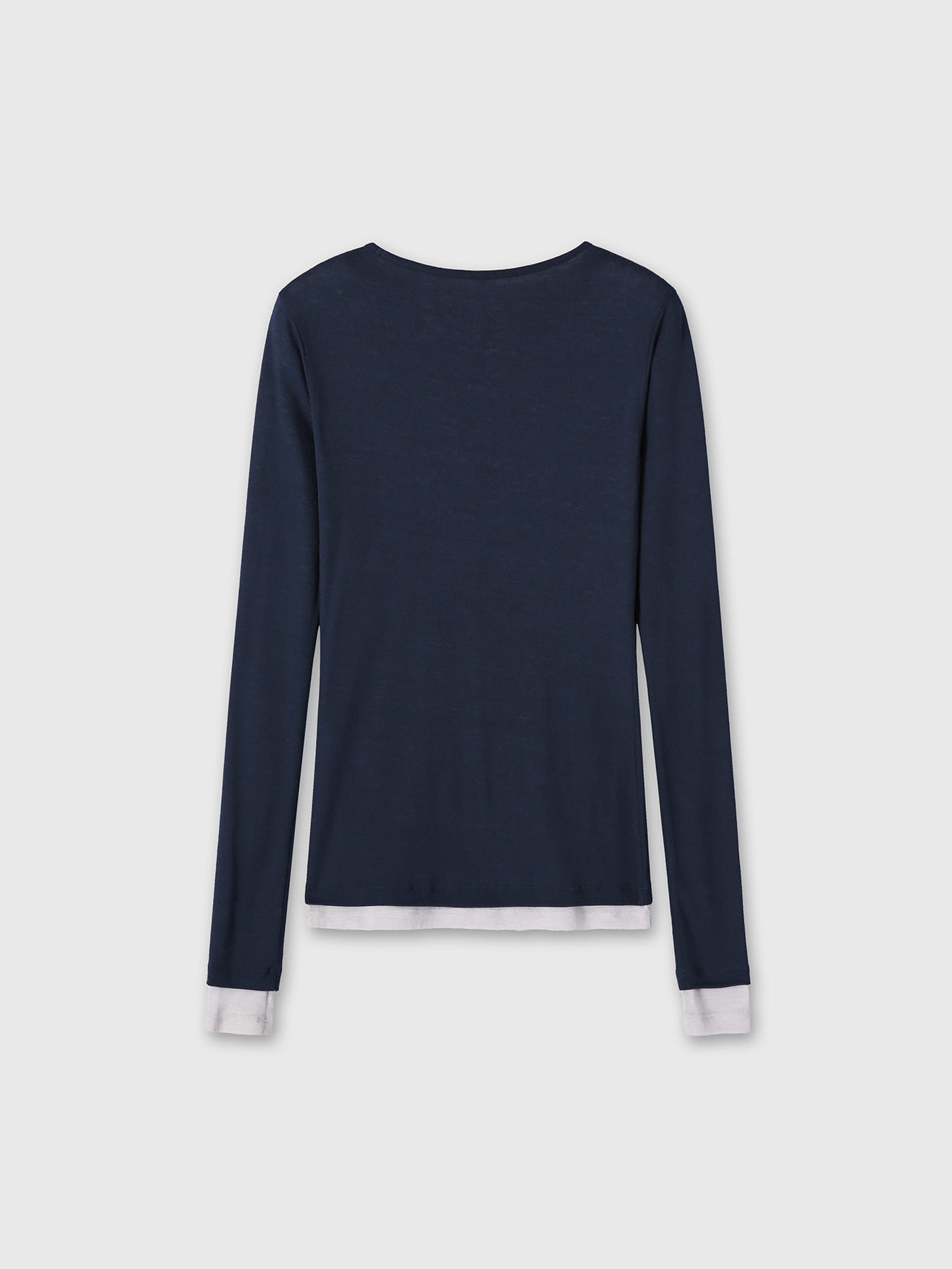 Tonywack - Tencel Layered Long Sleeve (Navy/Grey) product image 8 | TRAB K-Fashion Australia