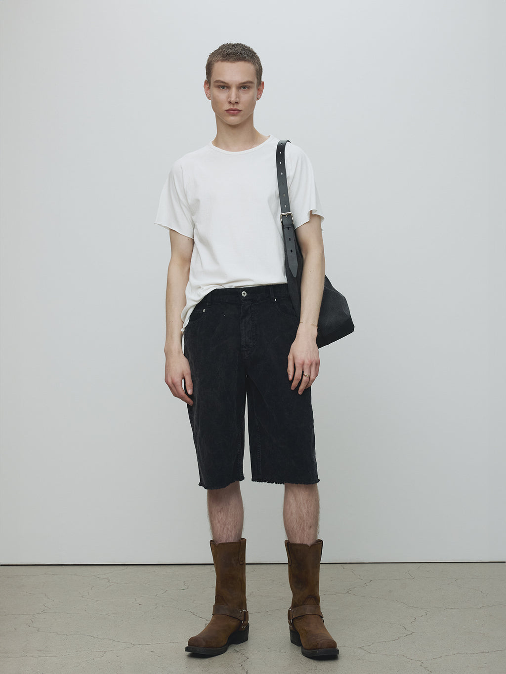 Tonywack - Raw Edge Washed T-Shirt (Off White) product image 2 | TRAB K-Fashion Australia