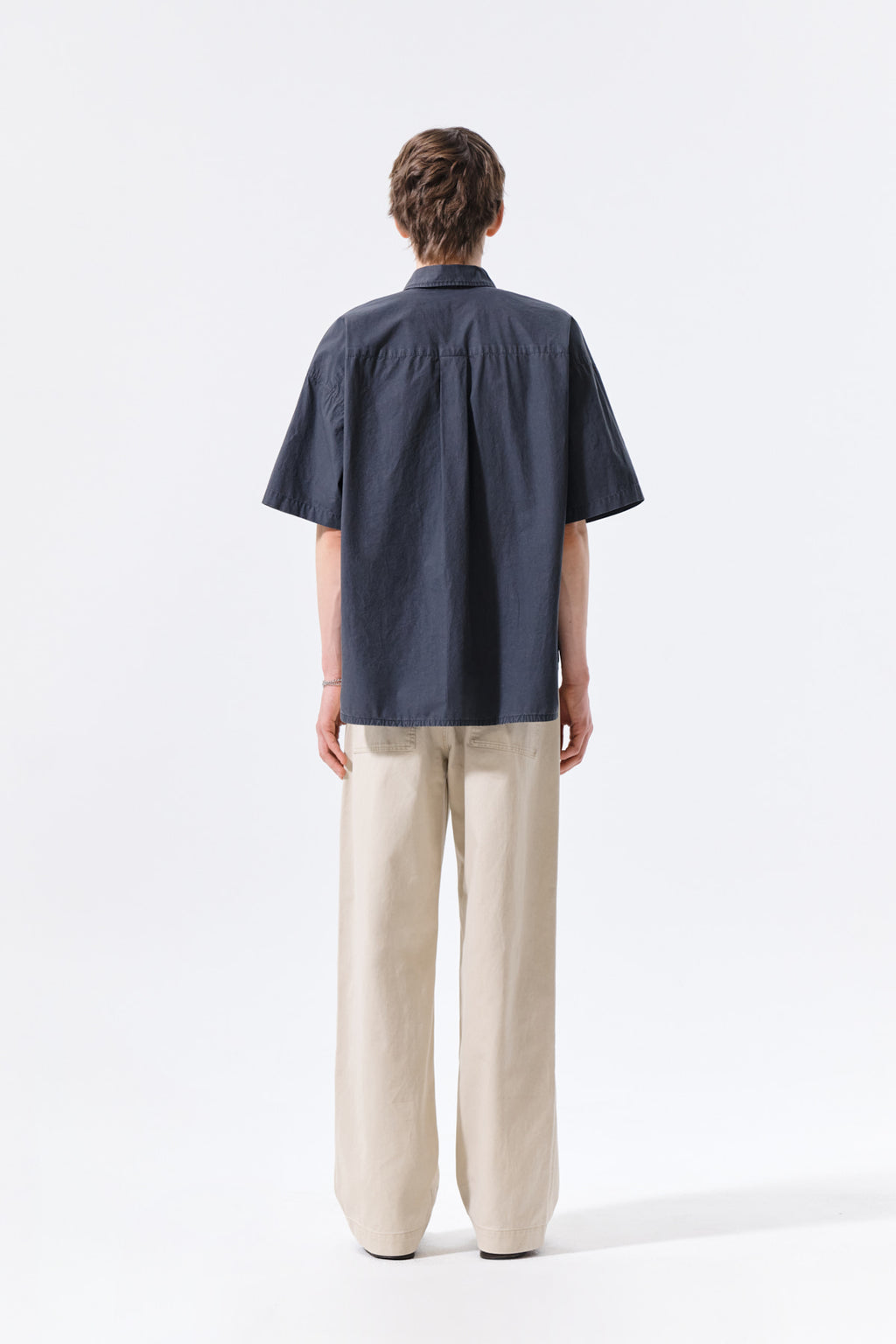 Matin Kim - Half Sleeve Pocket Shirt (Charcoal) product image 8 | TRAB K-Fashion Australia