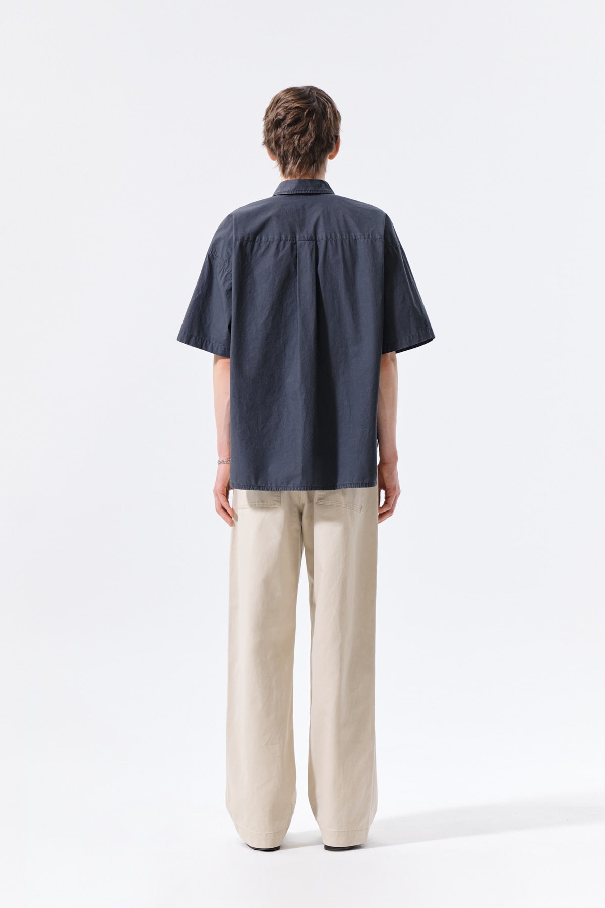Matin Kim - Half Sleeve Pocket Shirt (Charcoal) product image 8 | TRAB K-Fashion Australia