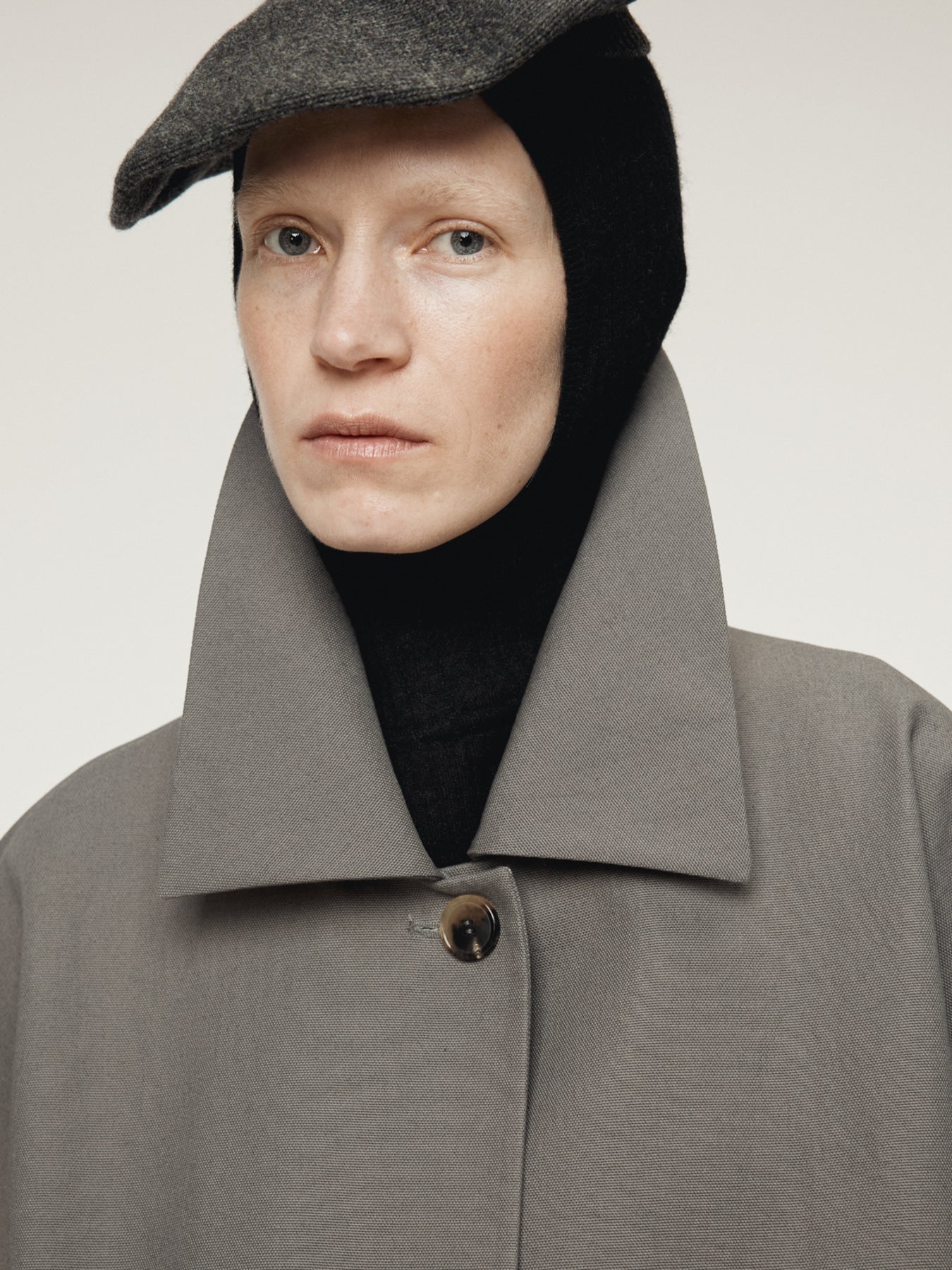 Recto - Oversized Half Coat (Stone Grey) product image 6 | TRAB K-Fashion Australia