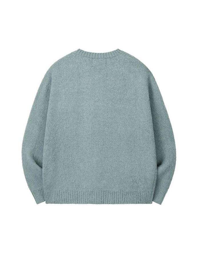 Art if acts - Mohair Round Neck Cardigan (Mint) product image 8 | TRAB K-Fashion Australia