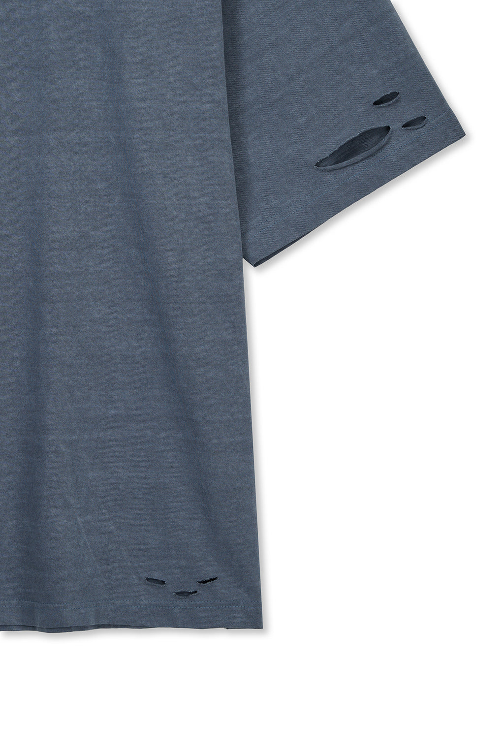 Matin Kim - Distressed Logo Top (Smoke Blue) product image 4 | TRAB K-Fashion Australia