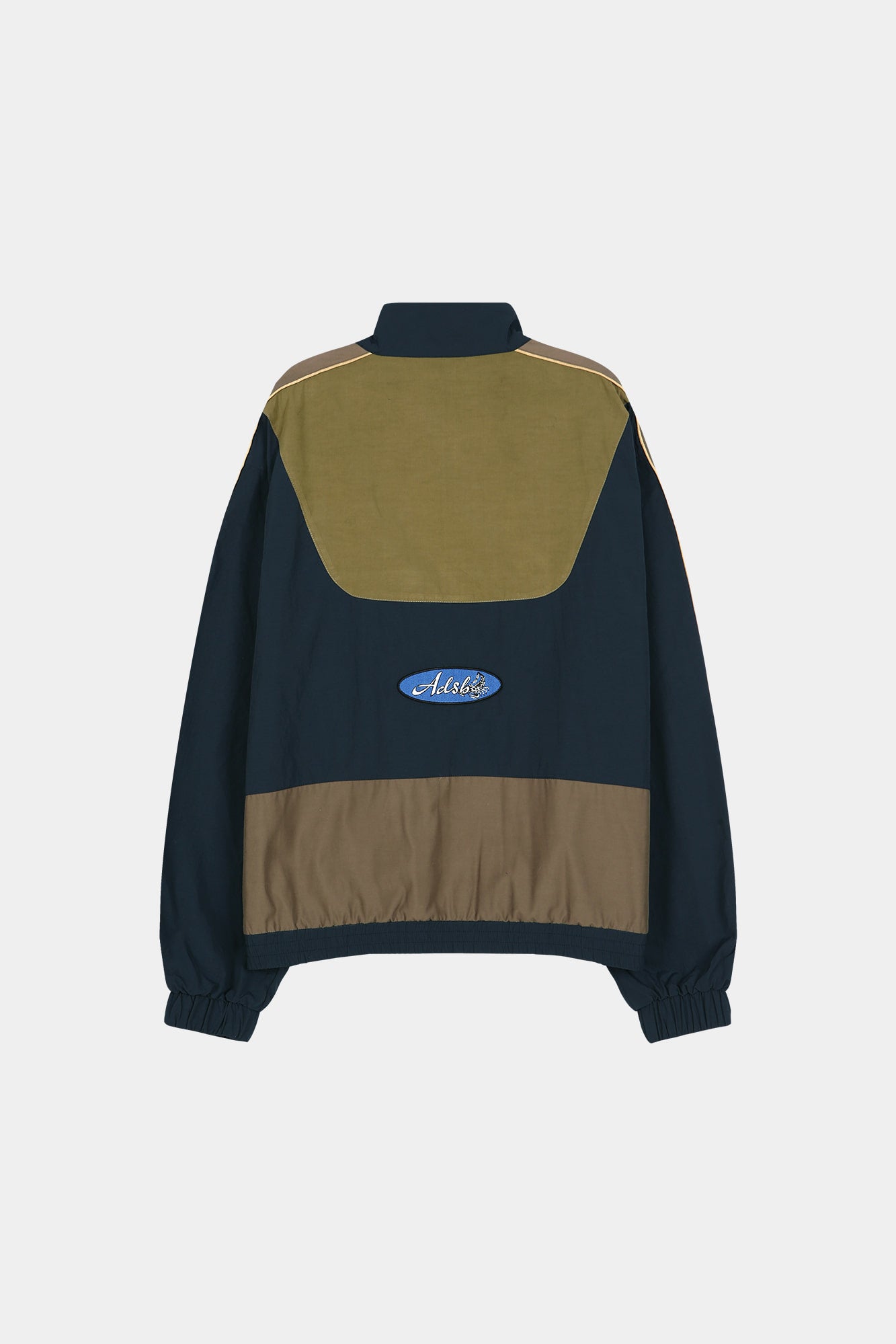 Andersson Bell - Unisex Color Block Nylon Track Jacket (Navy/Khaki) product image 10 | TRAB K-Fashion Australia