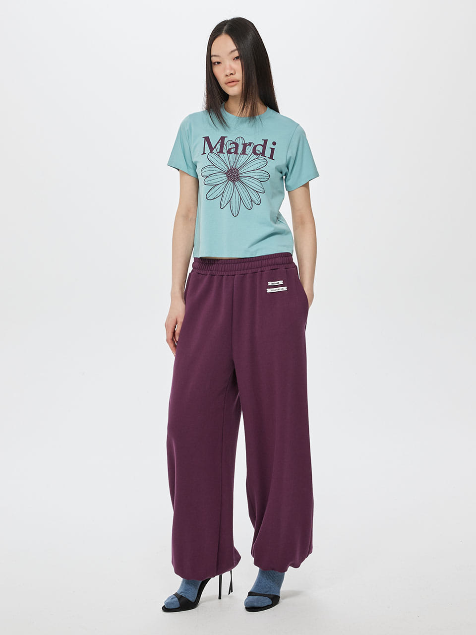 Mardi Mercredi - Jogger Pants Double Label (Burgundy) product image 1 | TRAB K-Fashion Australia