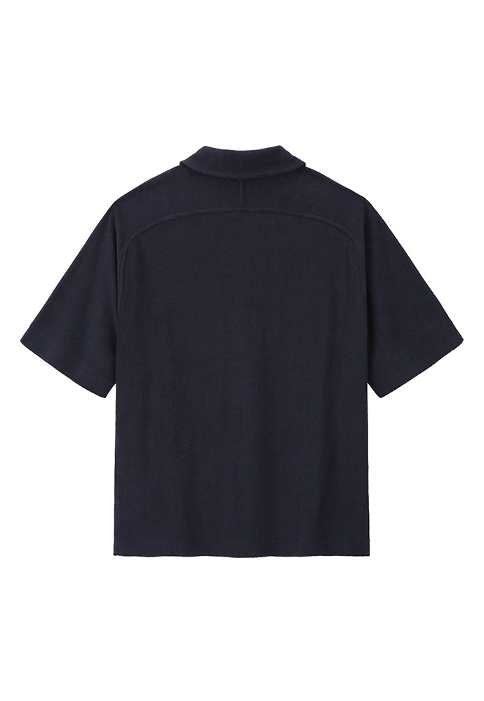 Art if acts - Terry Half Zip-up Shirt (Dark Navy) product image 6 | TRAB K-Fashion Australia