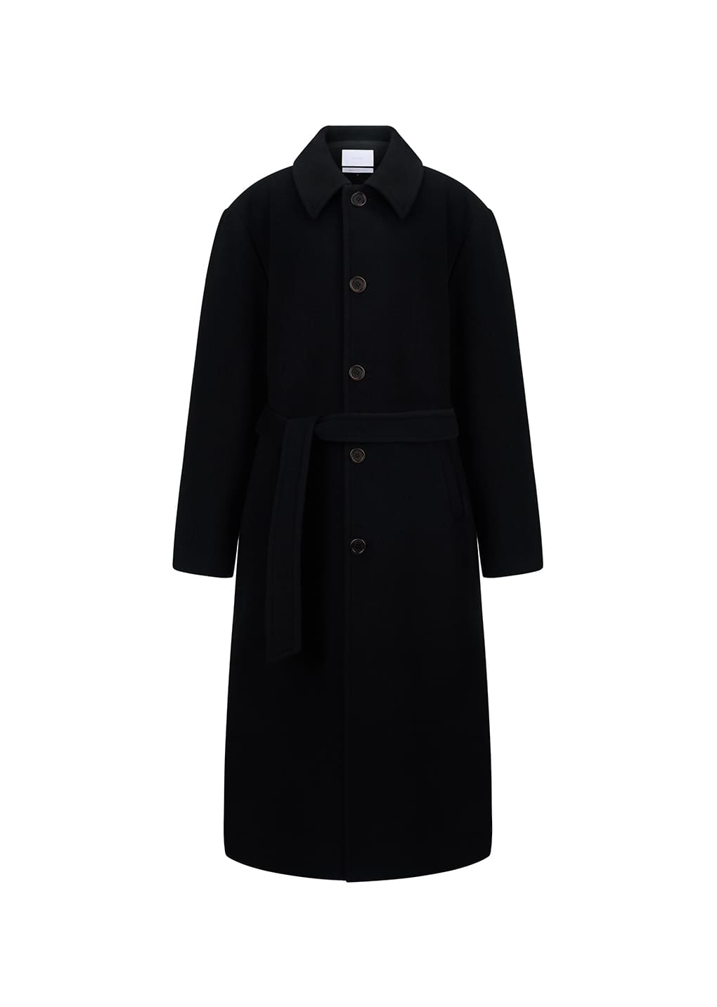 Amomento - men's single breasted long coat (Black) product image 8 | TRAB K-Fashion Australia